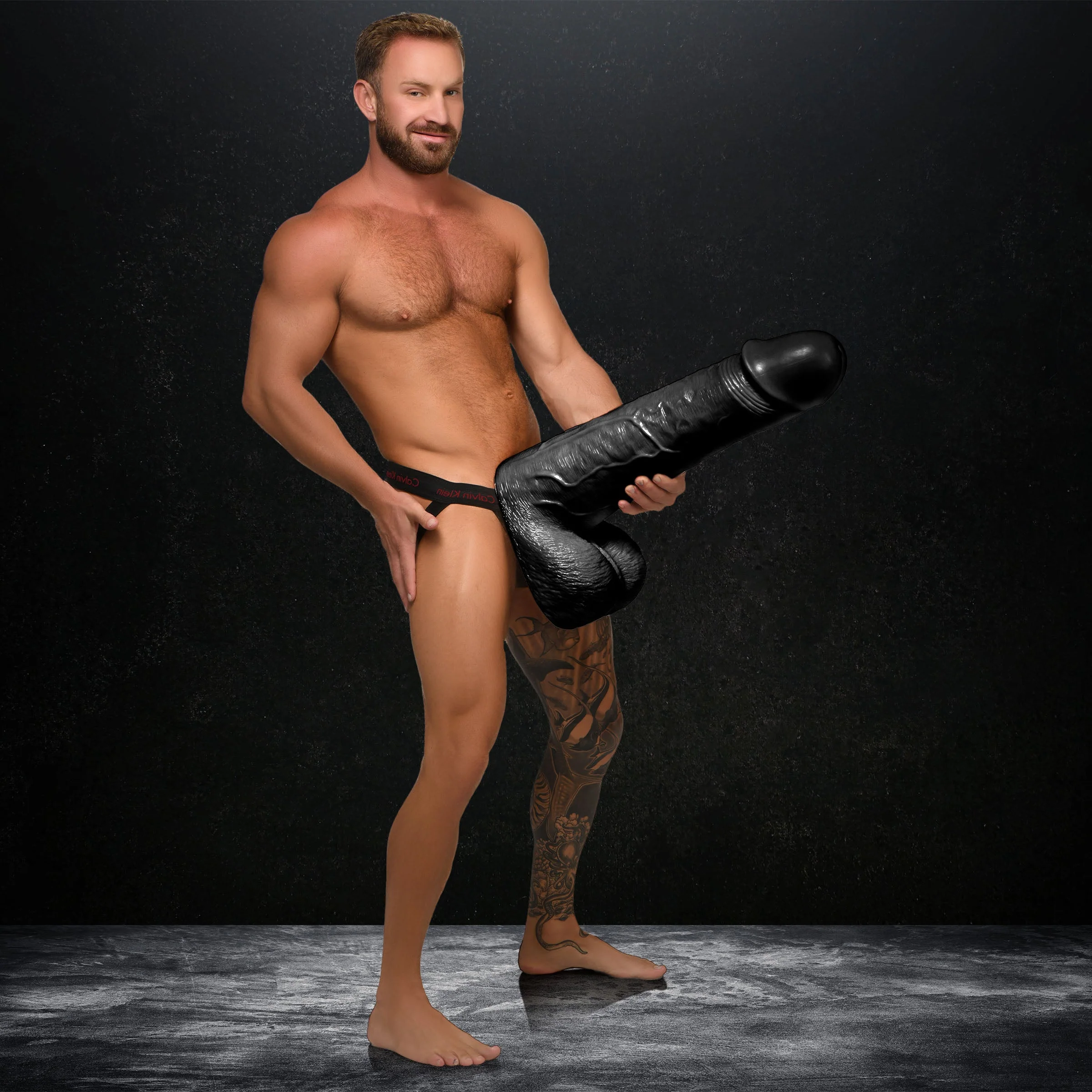 Black Moby Huge 2 Foot Tall Super Dildo - Image 12