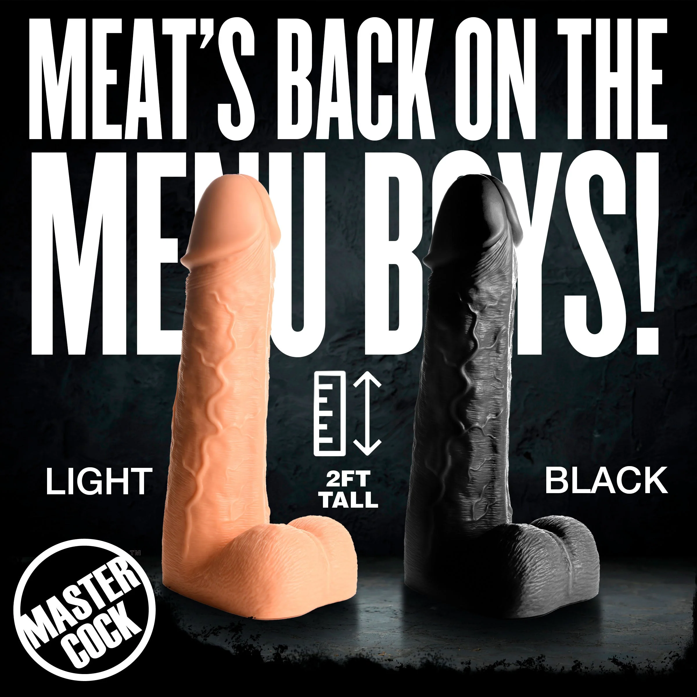 Black Moby Huge 2 Foot Tall Super Dildo - Image 7