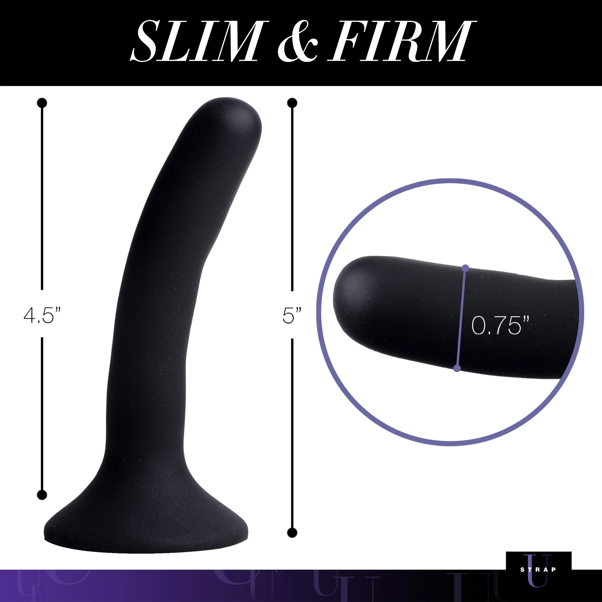 Black Silicone Dildo - Small - Image 4