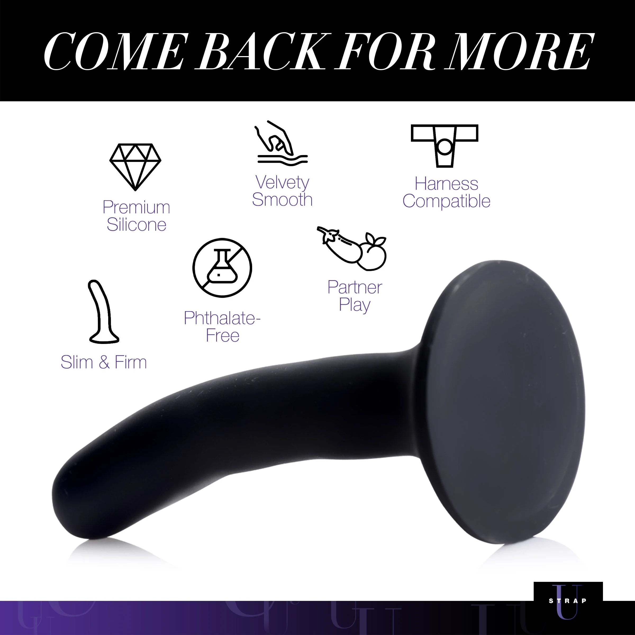 Black Silicone Dildo - Small - Image 6