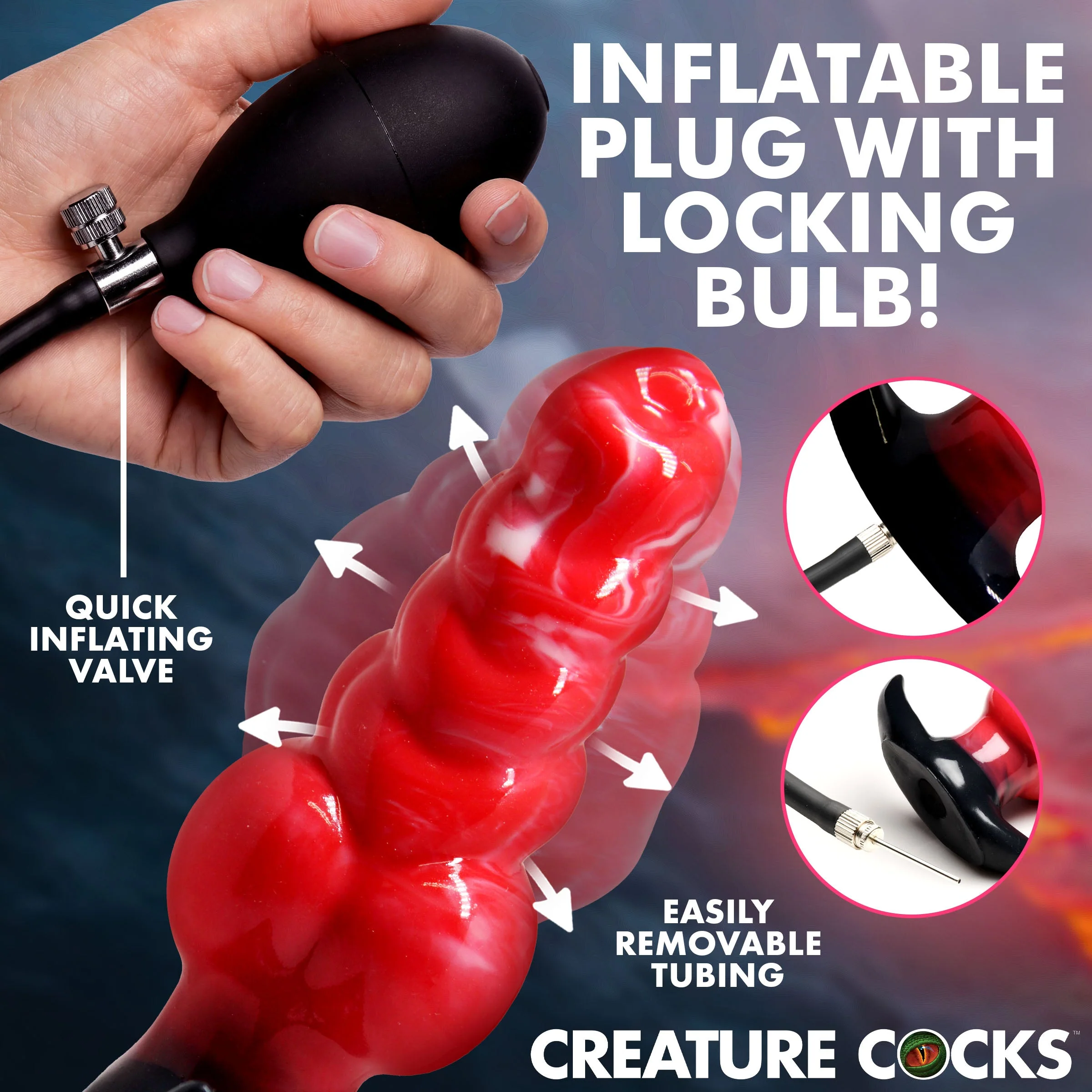 Blaze Inflatable Silicone Anal Plug - Image 4