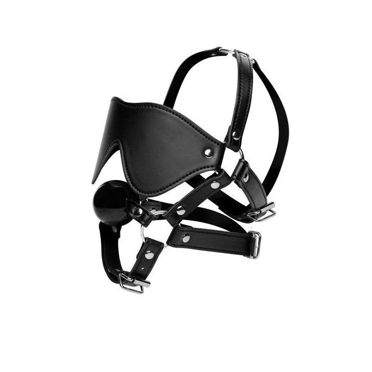 Blindfold Harness and Ball Gag - Image 4