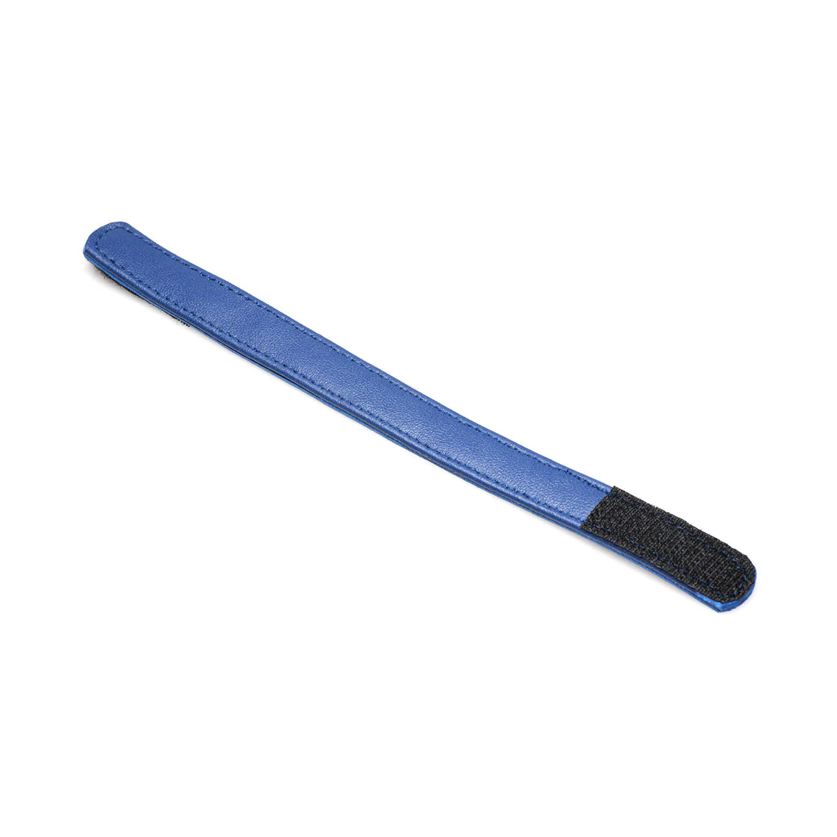 Blue Leather Cock Ring with Velcro - Image 4