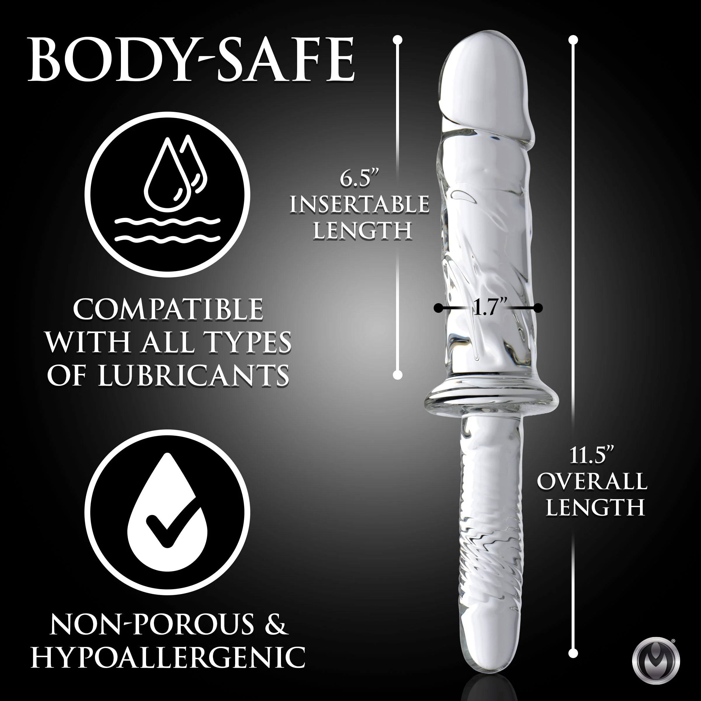 Brutus Glass Dildo Thruster - Image 3
