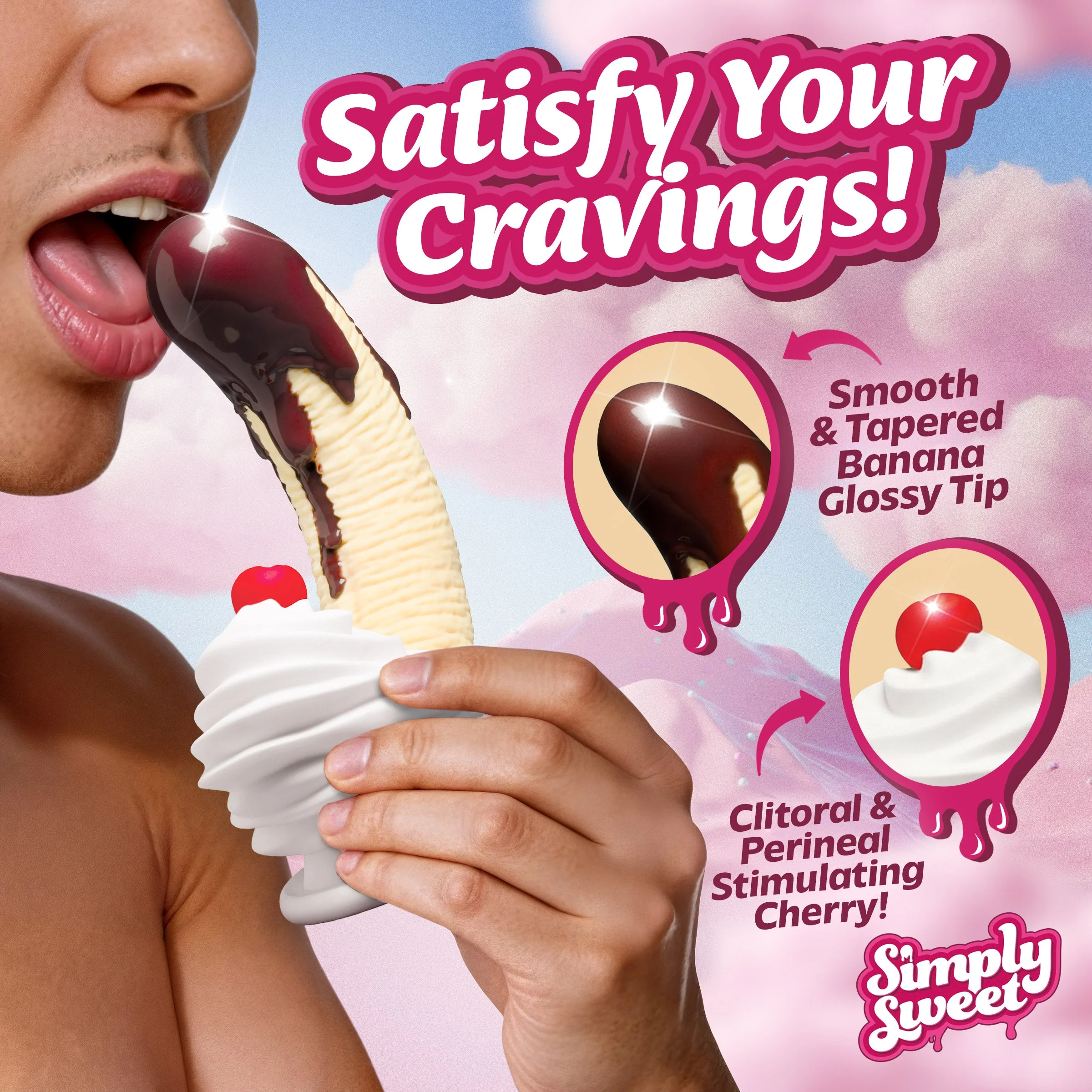Chocolate Dipped Banana Split Premium Silicone Dildo - Image 2