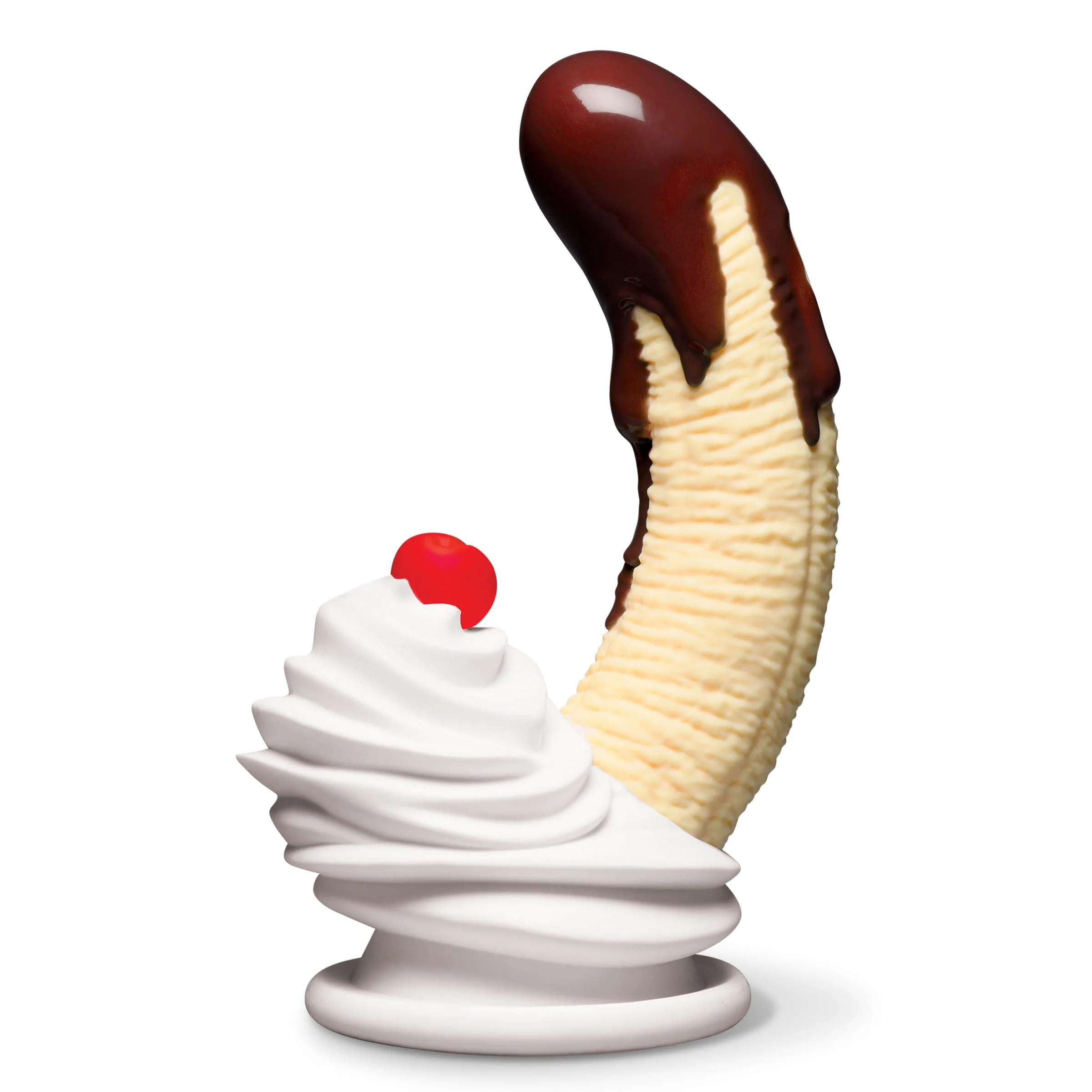 Chocolate Dipped Banana Split Premium Silicone Dildo - Image 4