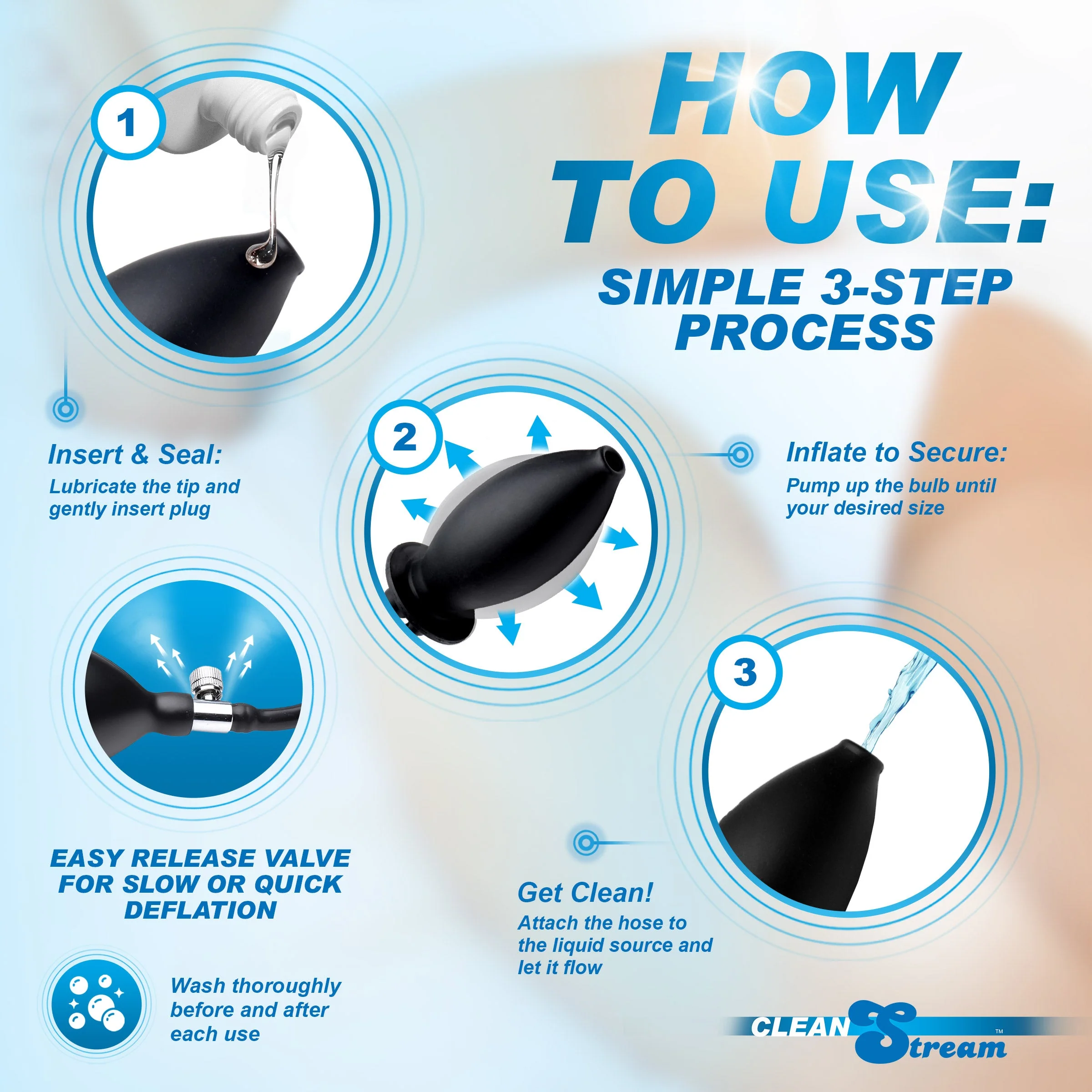 CleanStream Inflatable Enema Plug - Image 6