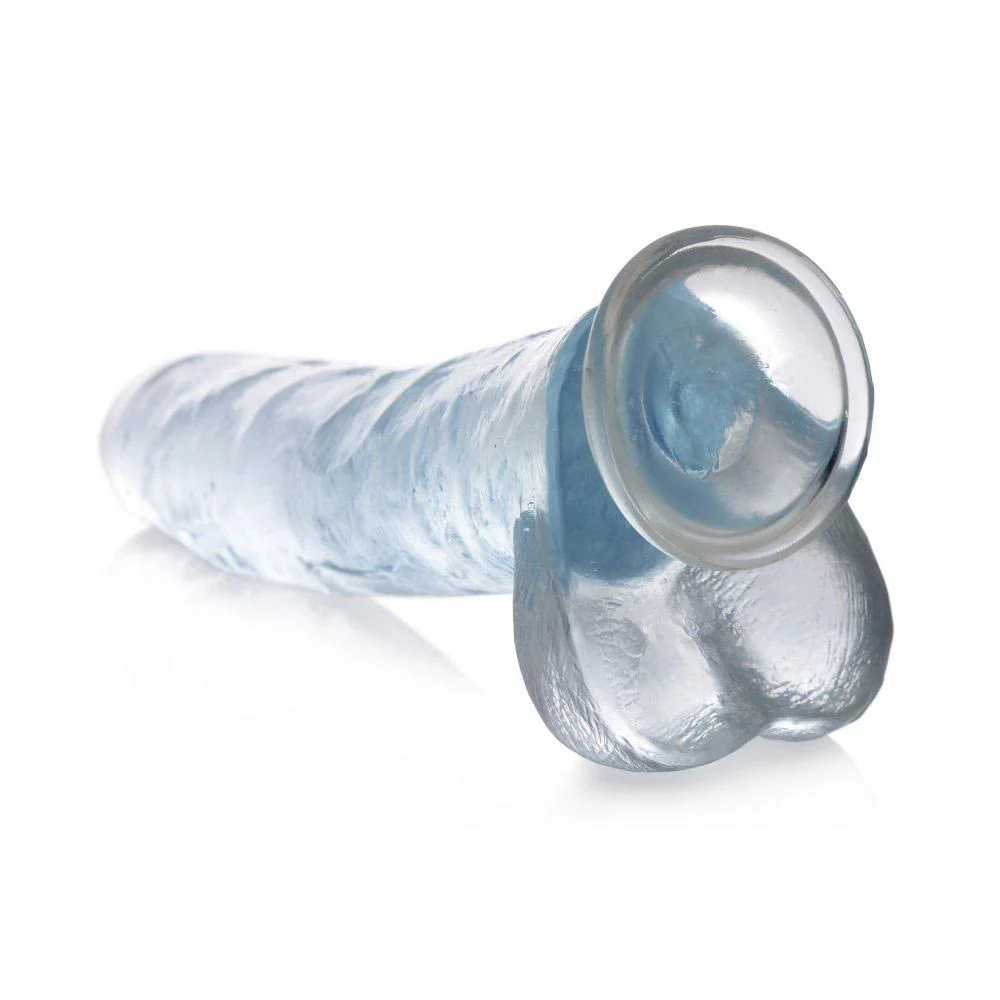 Clear C-Thru Dildo with Balls - Image 4