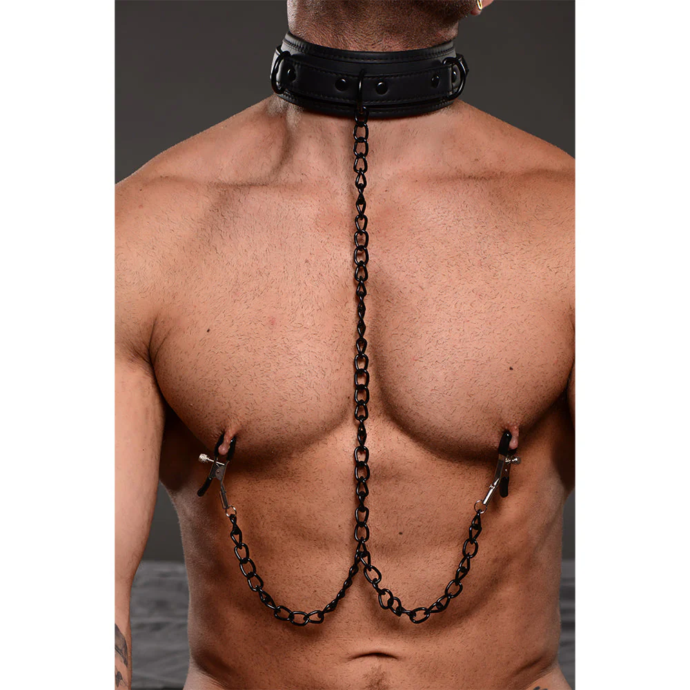 Collared Temptress Collar with Nipple Clamps - Image 4