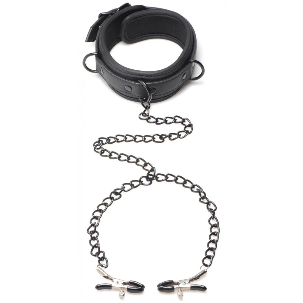 Collared Temptress Collar with Nipple Clamps - Image 7