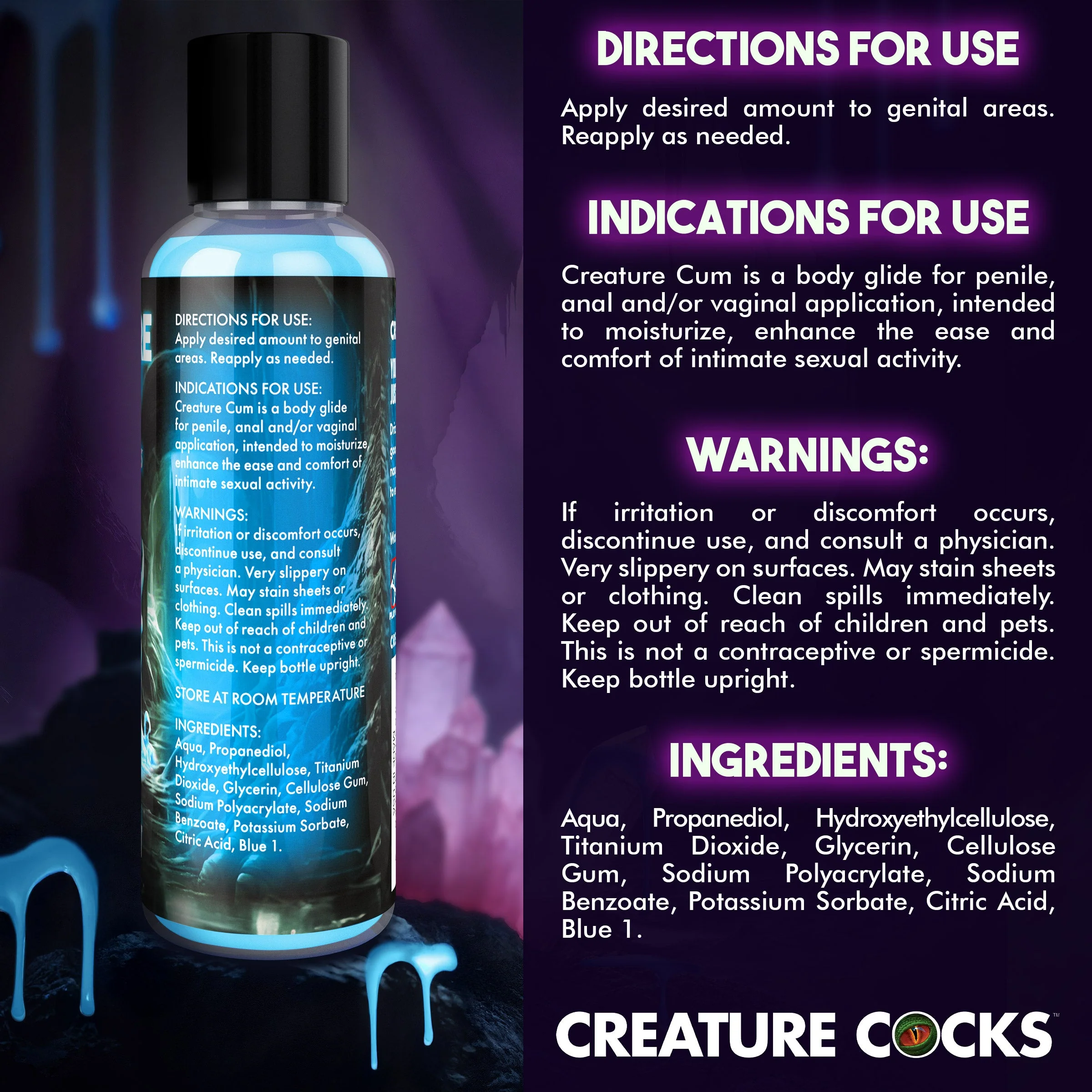 Creature Cum Blue Jizz Lubricant - Image 5