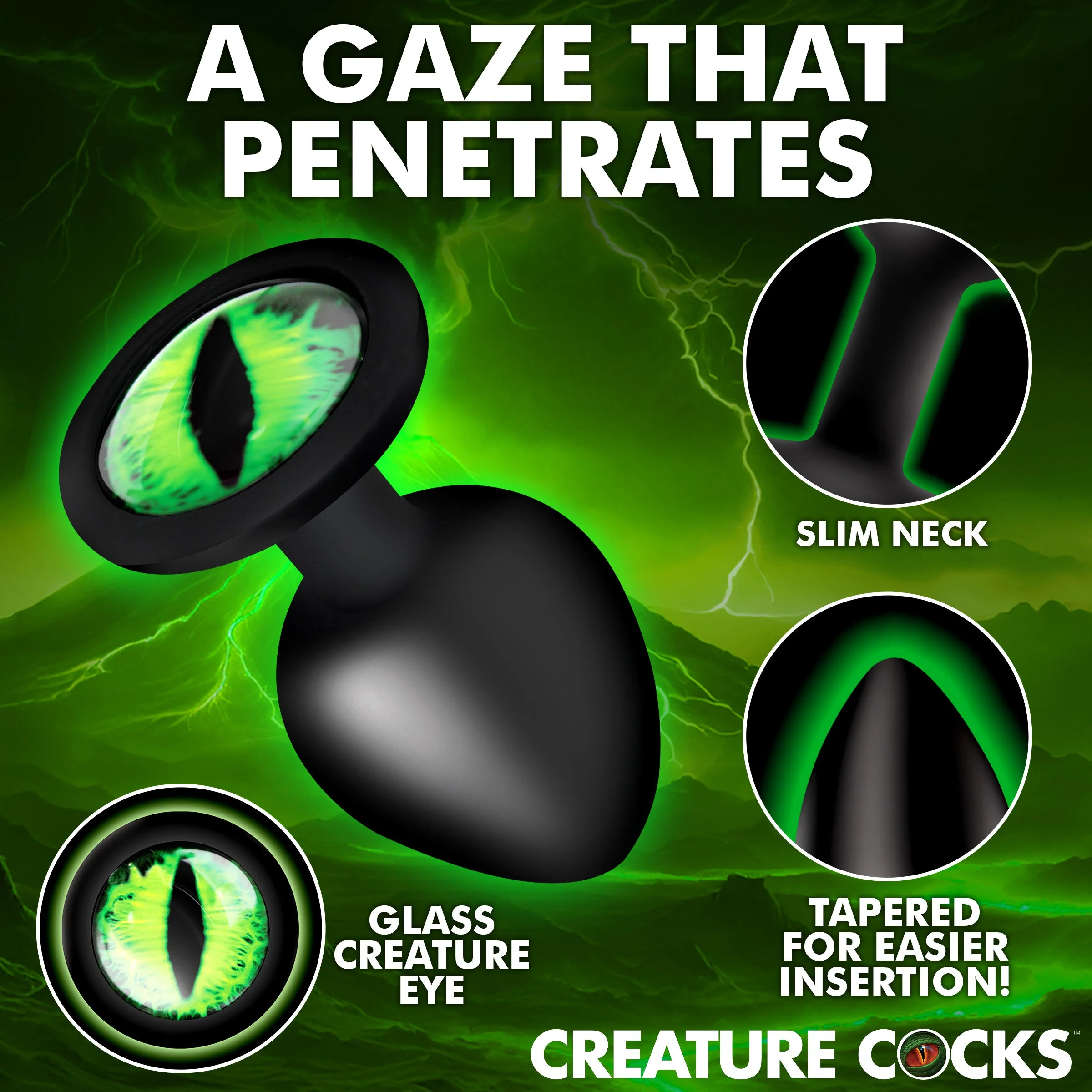 Creature Eye Silicone Butt Plug - Image 2