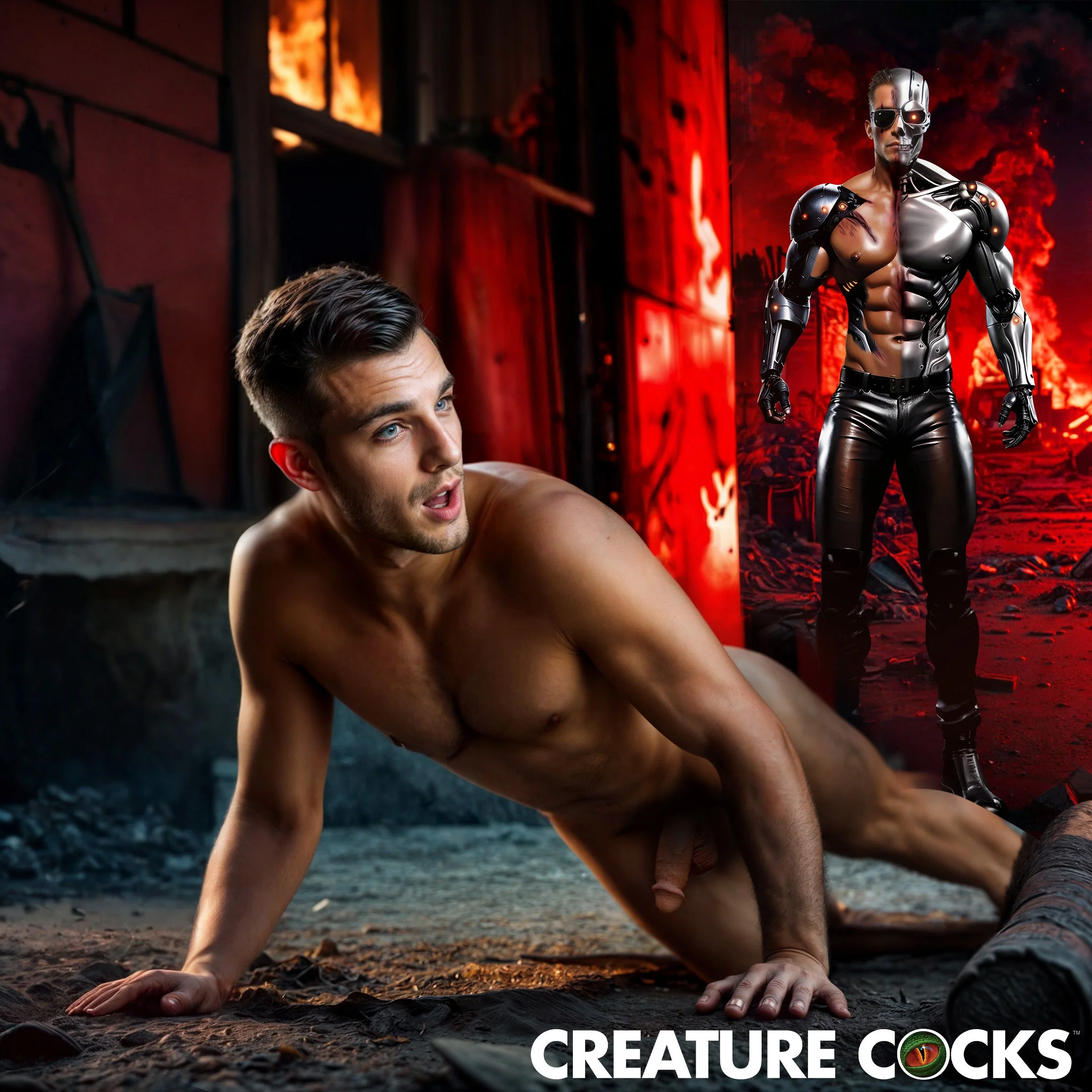 Cyborg Cock Thrusting & Vibrating Silicone Dildo - Image 3