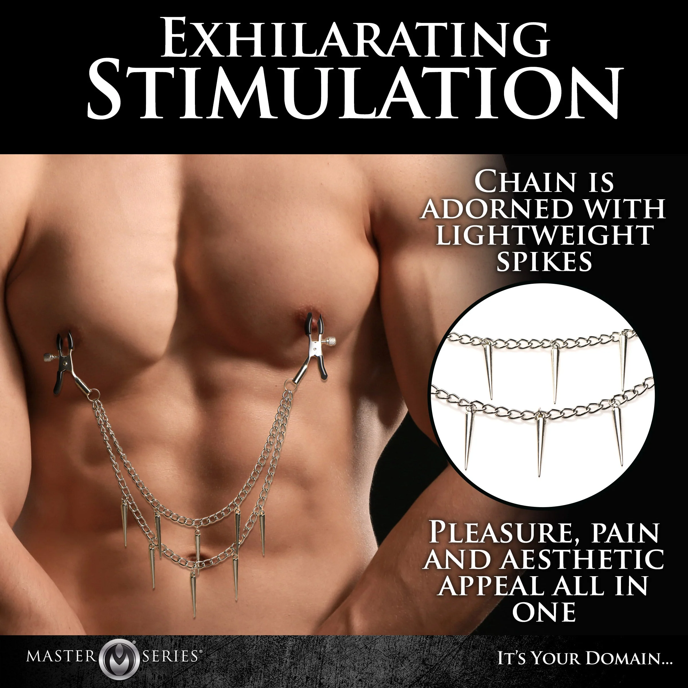 Daggers Double Chain Nipple Clamps - Image 3