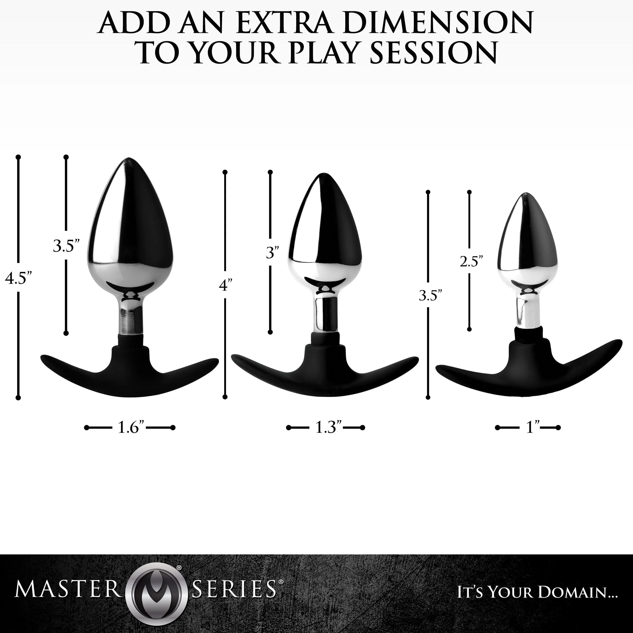 Dark Invader Metal and Silicone Anal Plug - Image 5