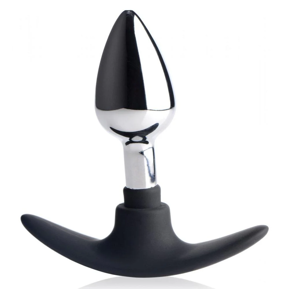 Dark Invader Metal and Silicone Anal Plug-Large - Image 3