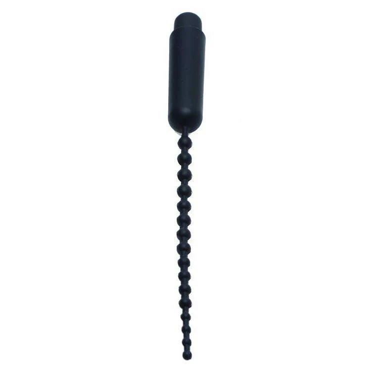 Dark Rod Vibrating Beaded Silicone Sound - Image 3