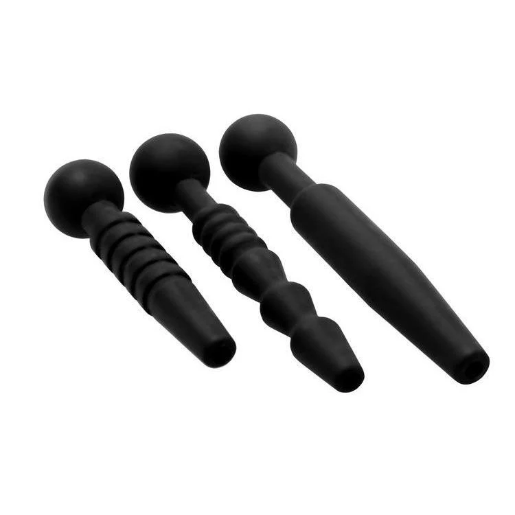 Dark Rods 3 Piece Silicone Penis Plug Set - Image 2
