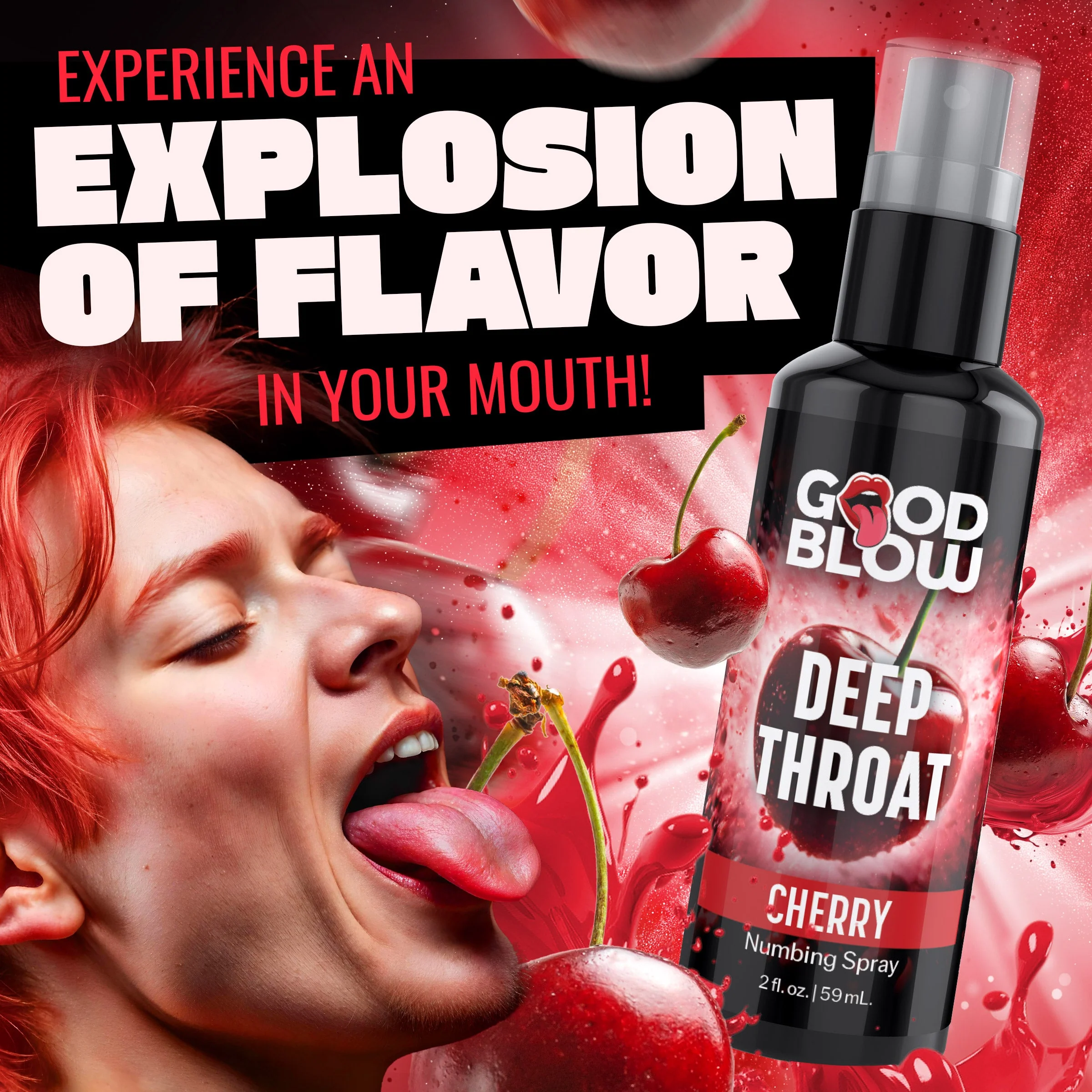 Deep Throat Cherry Numbing Spray - Image 2