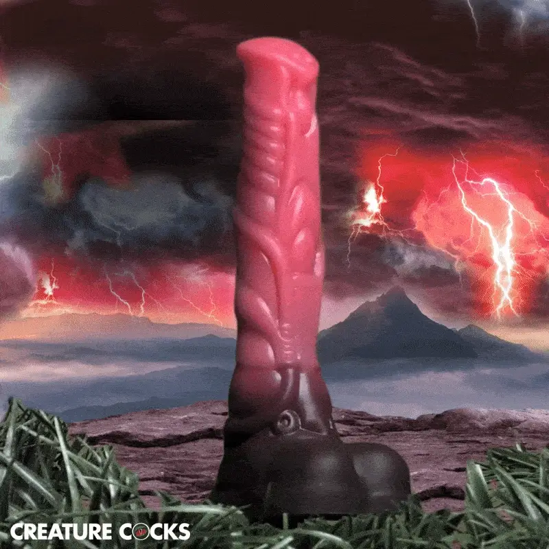 Deluxe Centaur Thrusting & Vibrating Silicone Dildo - Image 2