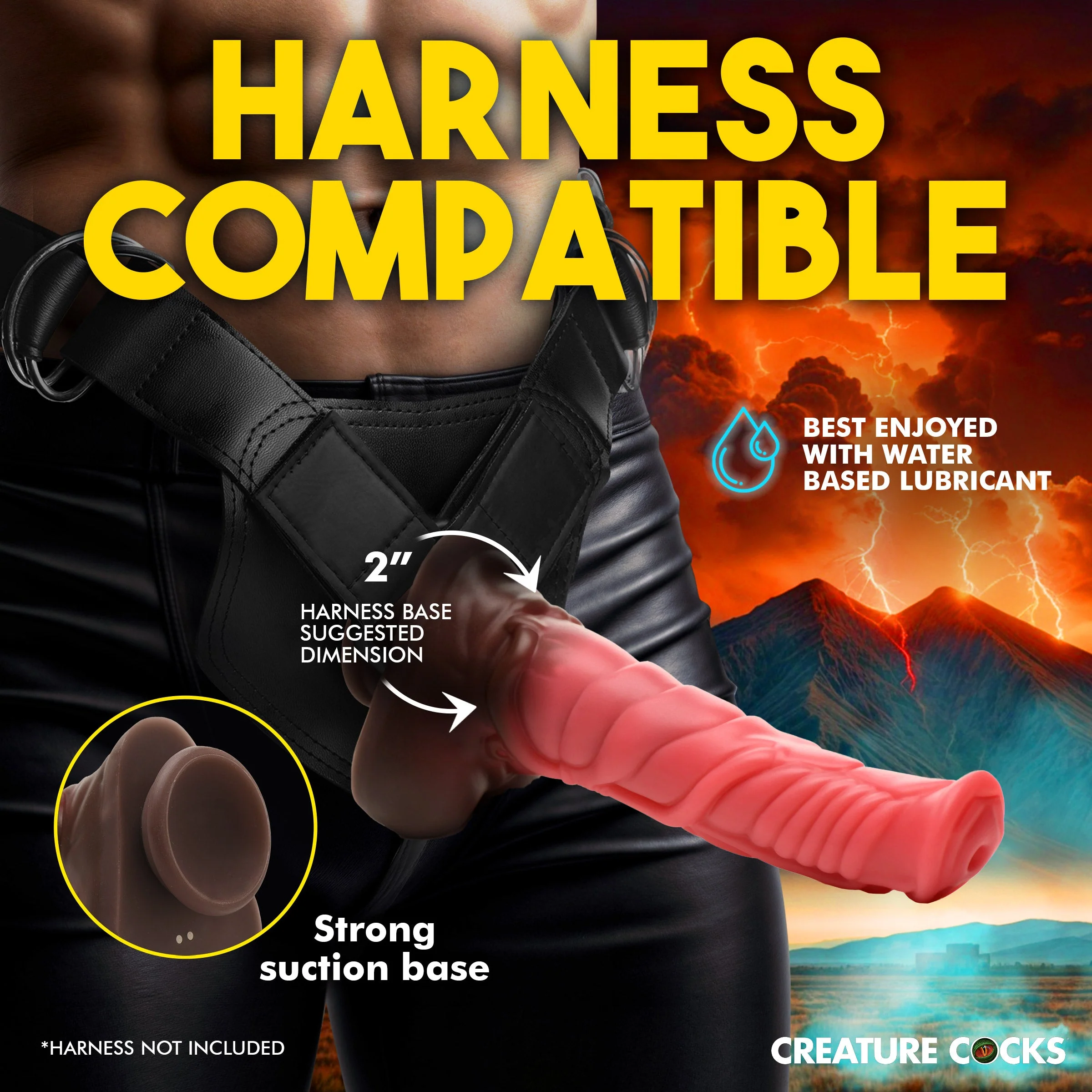 Deluxe Centaur Thrusting & Vibrating Silicone Dildo - Image 5