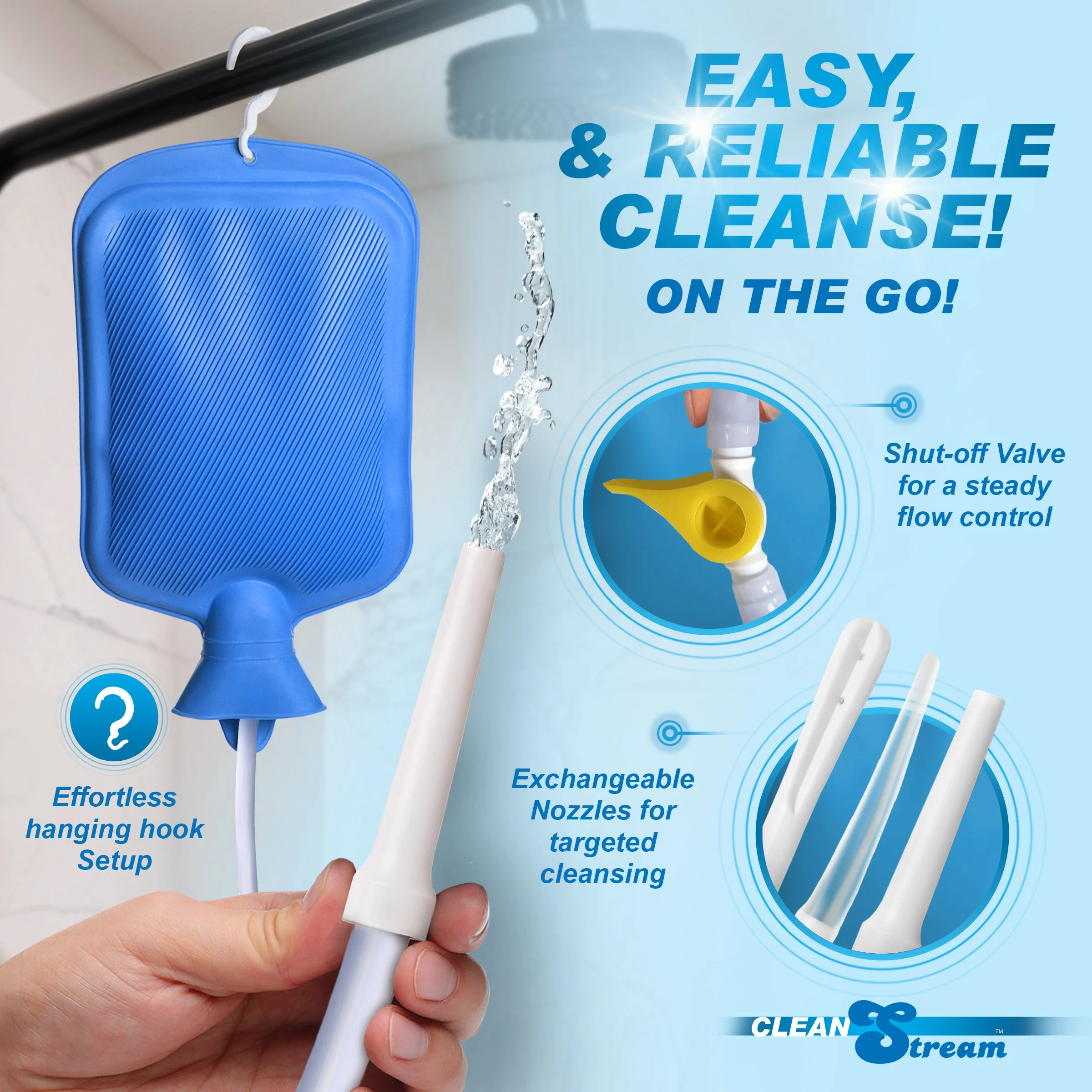 Deluxe Shower Enema Kit with 5 Tips - Image 2