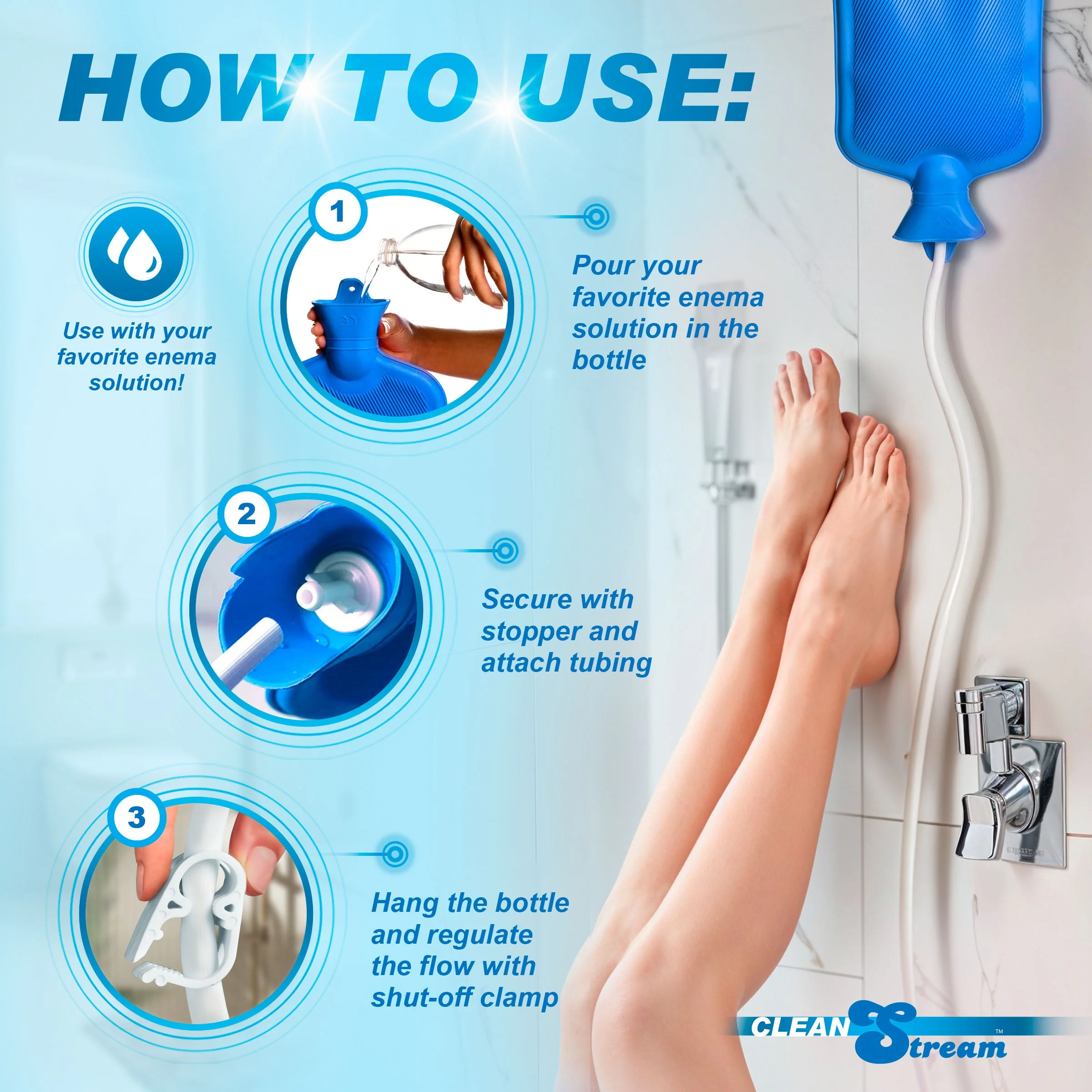 Deluxe Shower Enema Kit with 5 Tips - Image 6