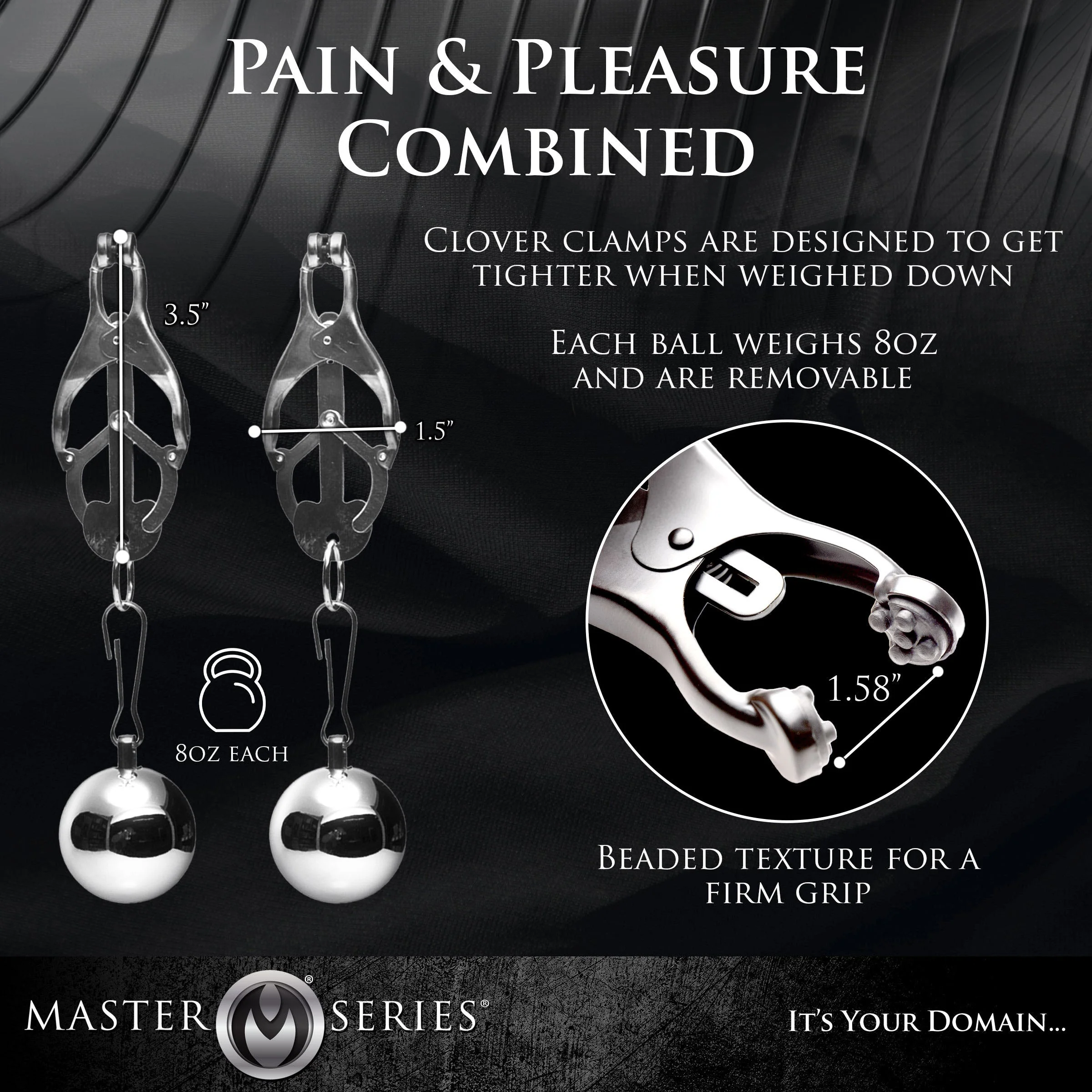 Deviant Monarch Weighted Nipple Clamps - Image 4