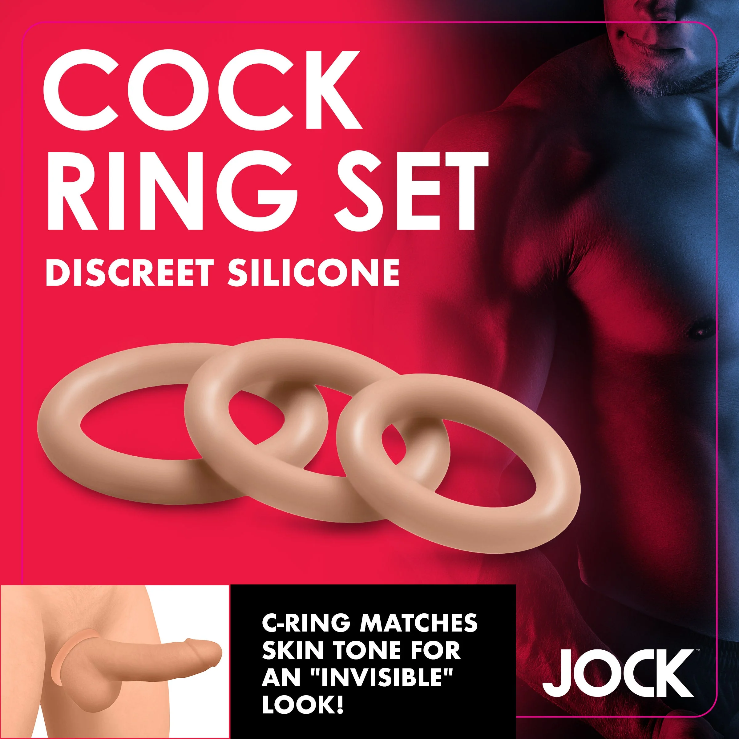 Discreet Silicone Cock Ring Set - Image 2