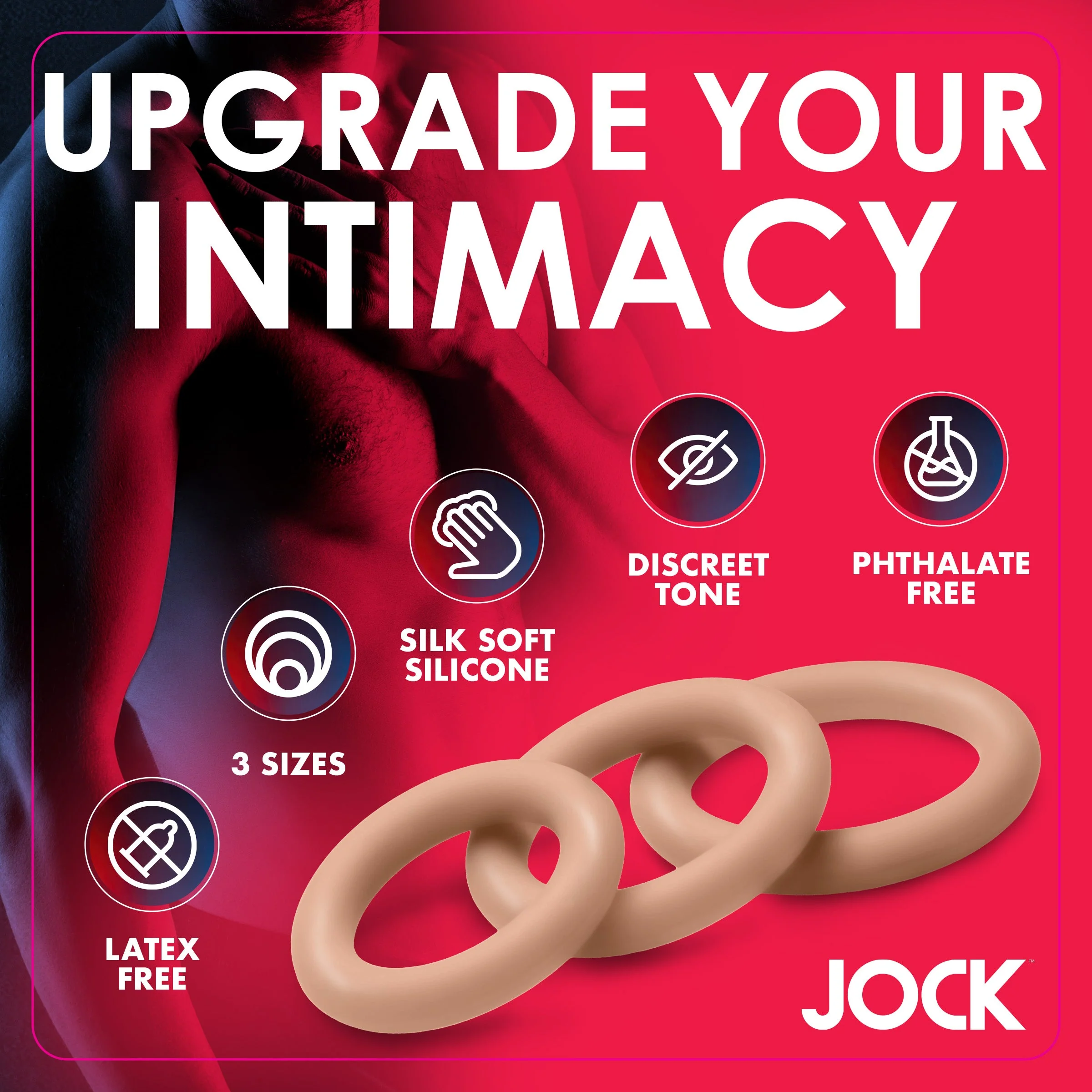 Discreet Silicone Cock Ring Set - Image 3