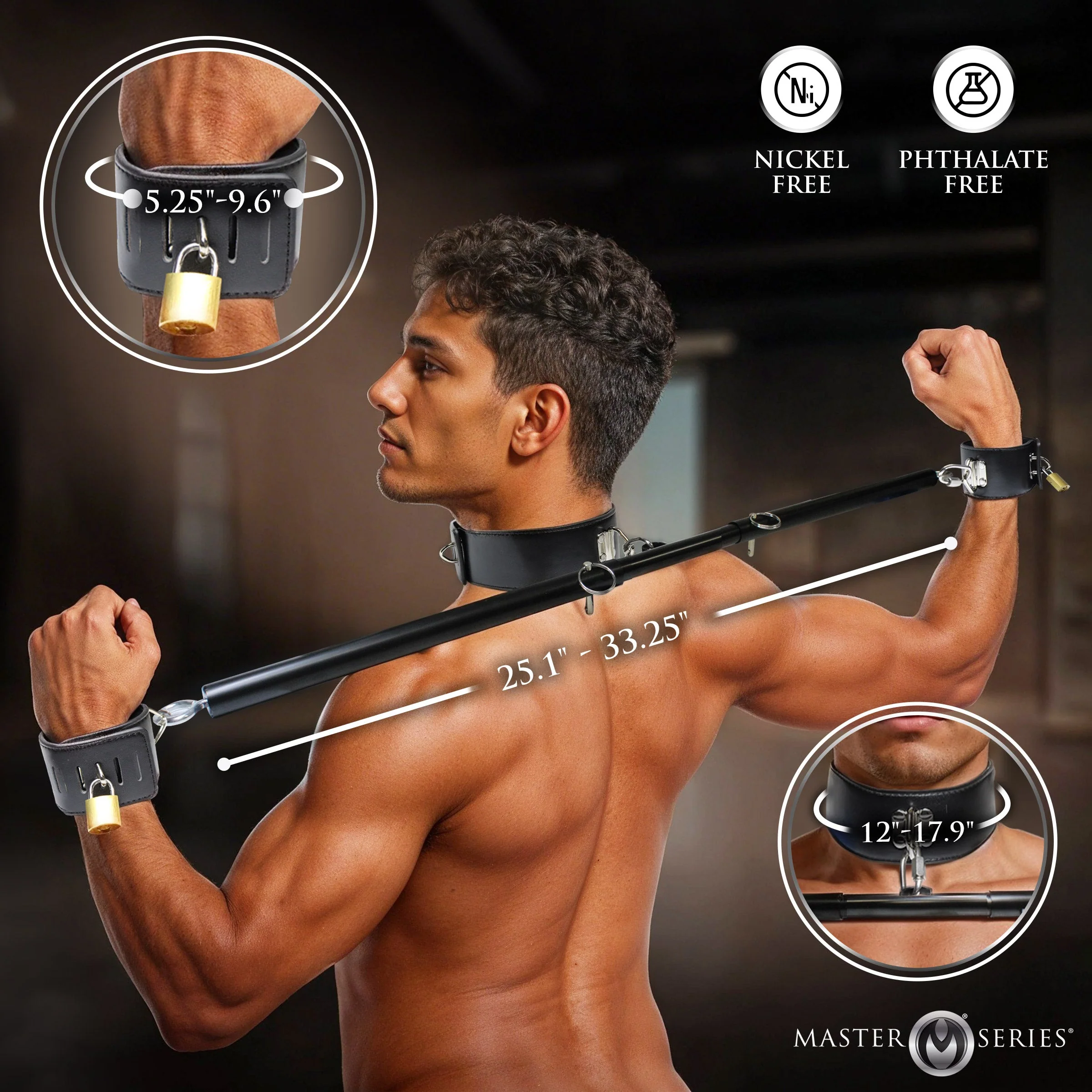 Dominion Bar Spreader Bar with Collar & Restraints - Image 4