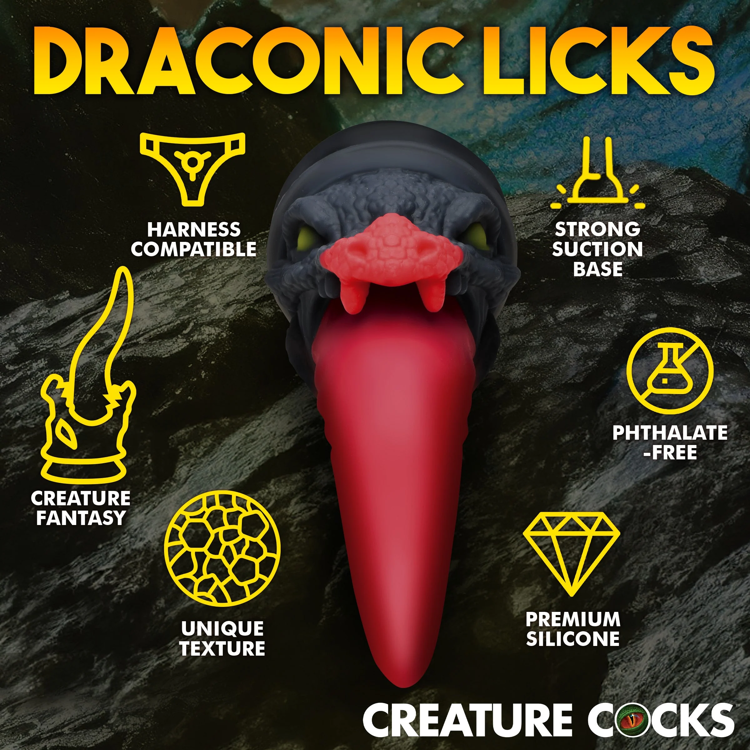 Dragon Roar Silicone Dildo + Free Lubricant - Image 2