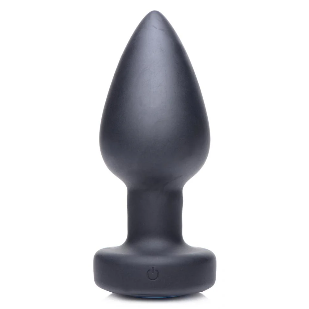 E-Stim Pro Silicone Vibrating Anal Plug with Remote Control - Image 3