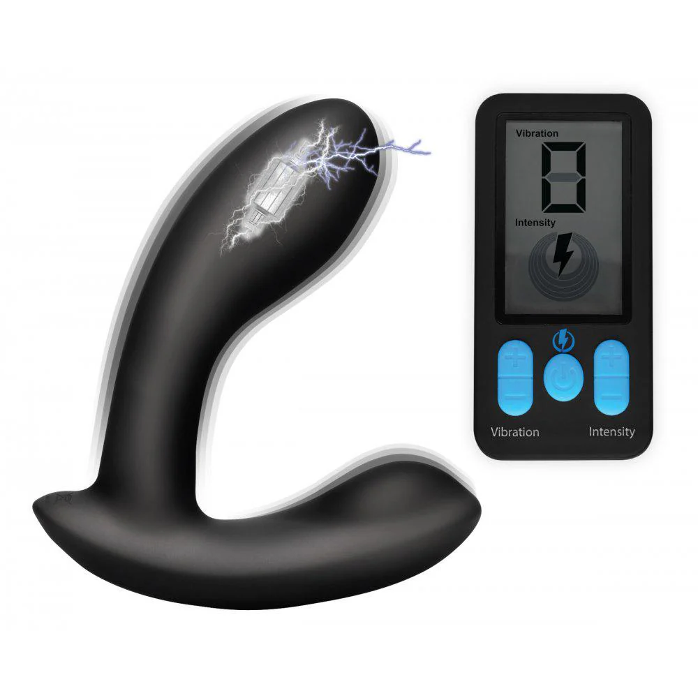 E-Stim Pro Silicone Vibrating Prostate Massager with Remote Control - Image 2
