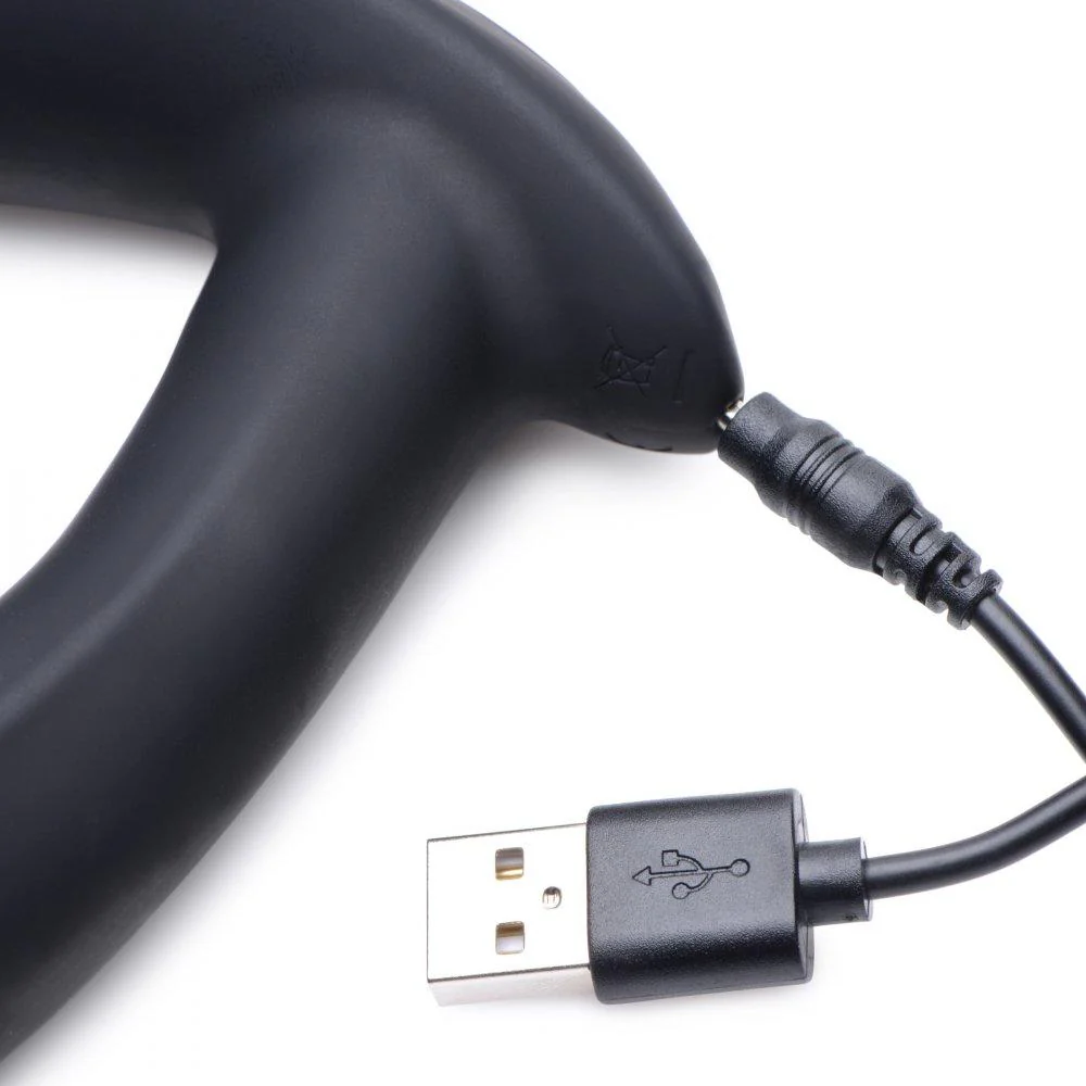 E-Stim Pro Silicone Vibrating Prostate Massager with Remote Control - Image 6