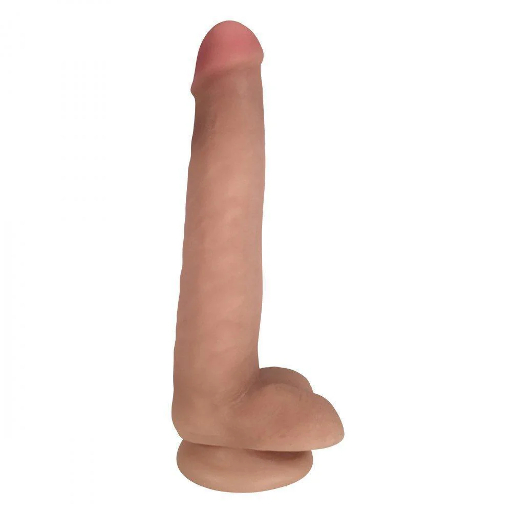 Easy Riders 8 Inch Dual Density Dildo With Balls - Image 2