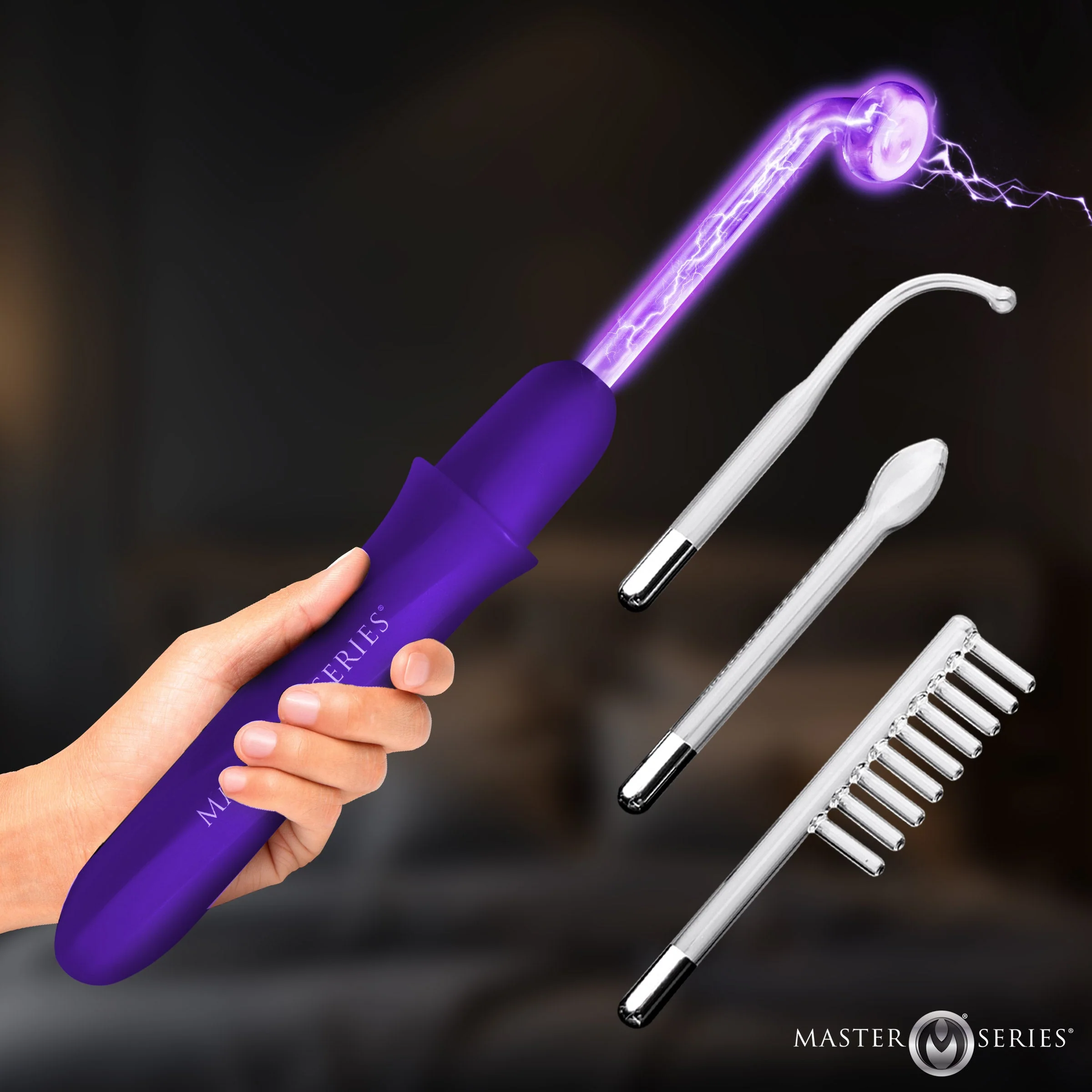 Elektrawand Rechargeable Violet Wand w/ Attachments - Image 7