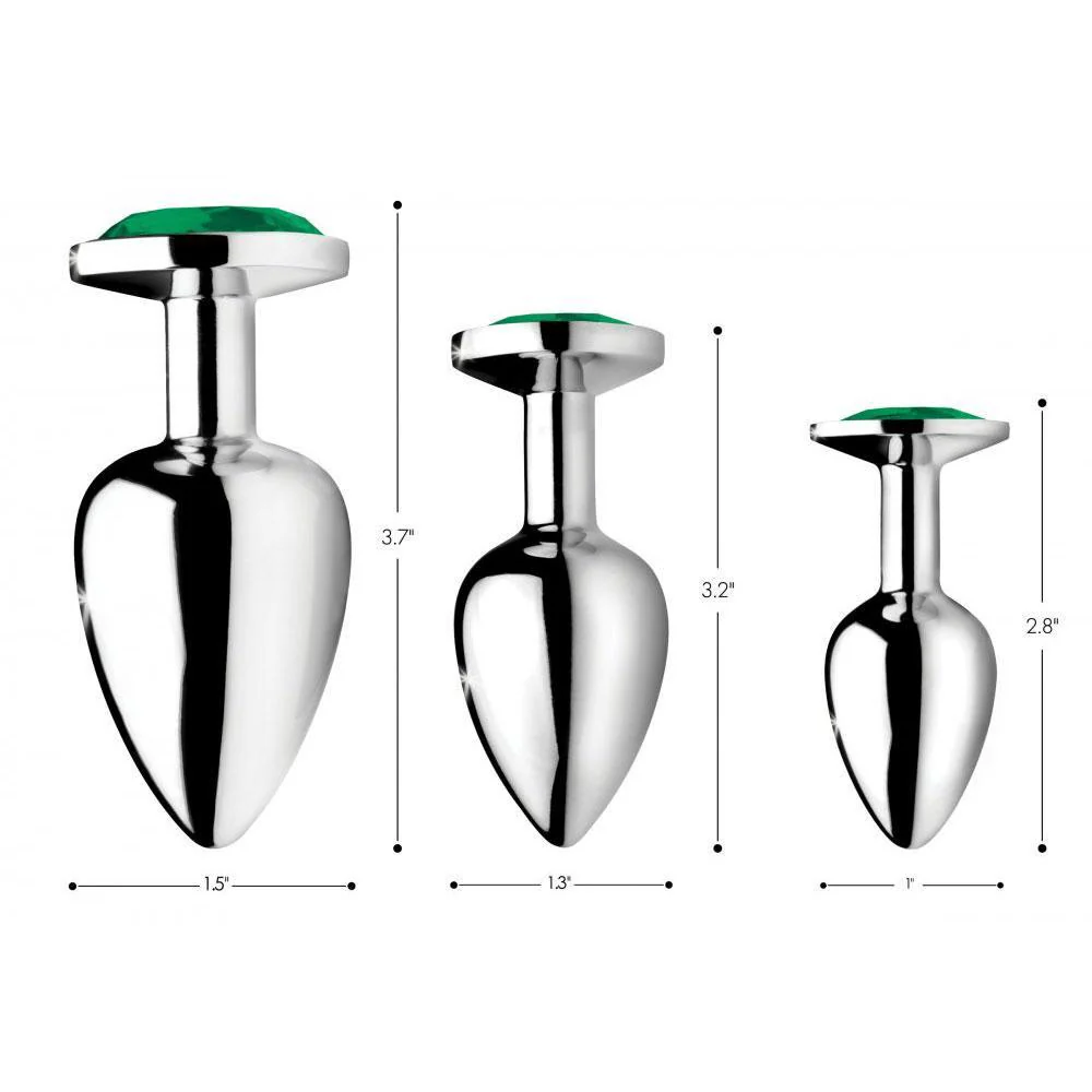 Emerald Gem Anal Plug Set - Image 2