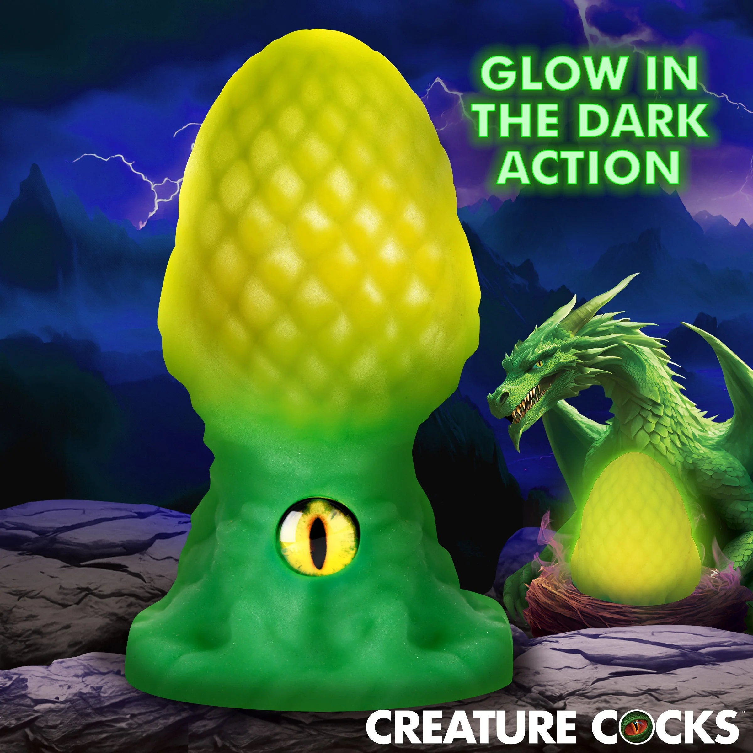 Eye of the Dragon Silicone Butt Plug - Image 2