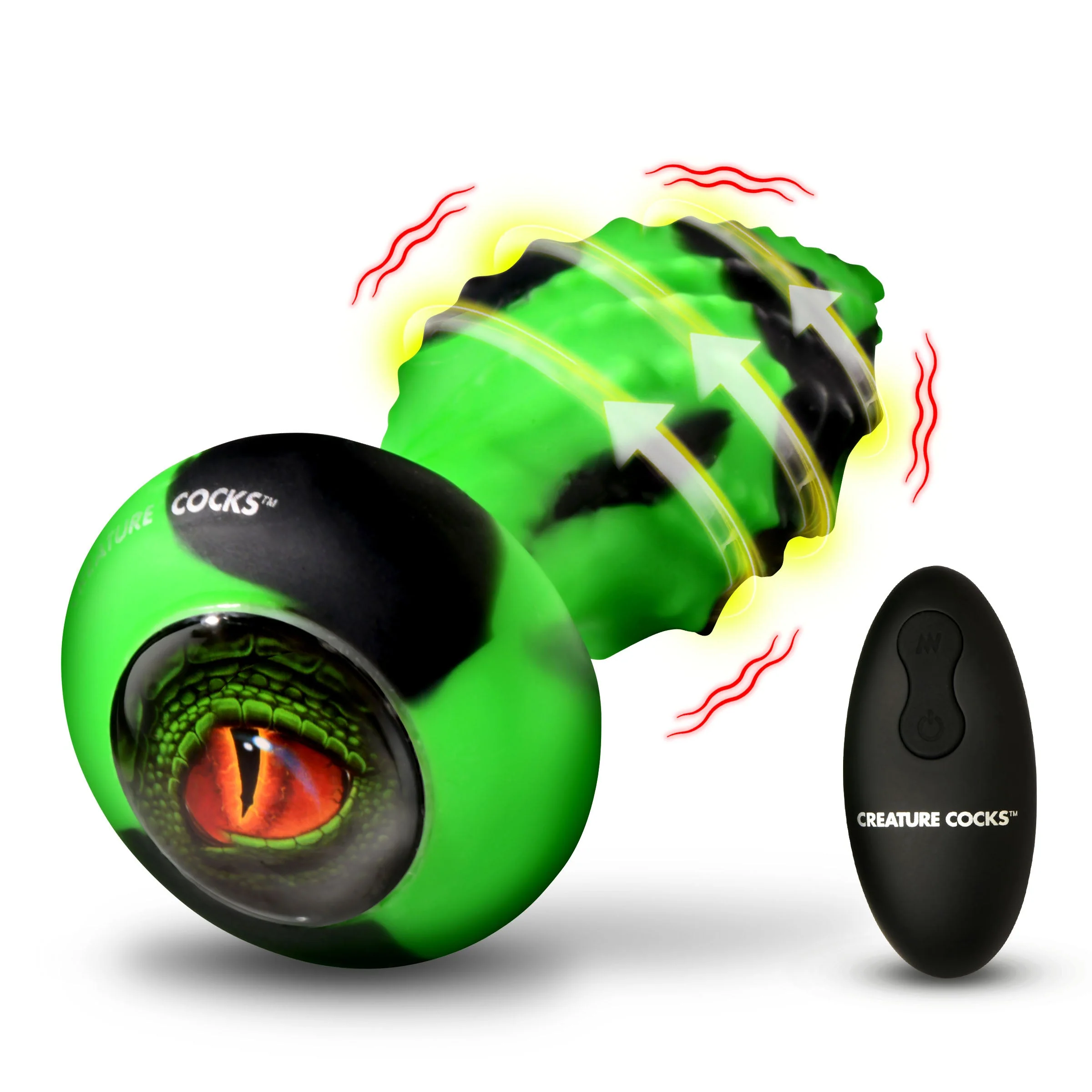 Eye of the Spawn Vibrating & Squirming Silicone Butt Plug - Image 6