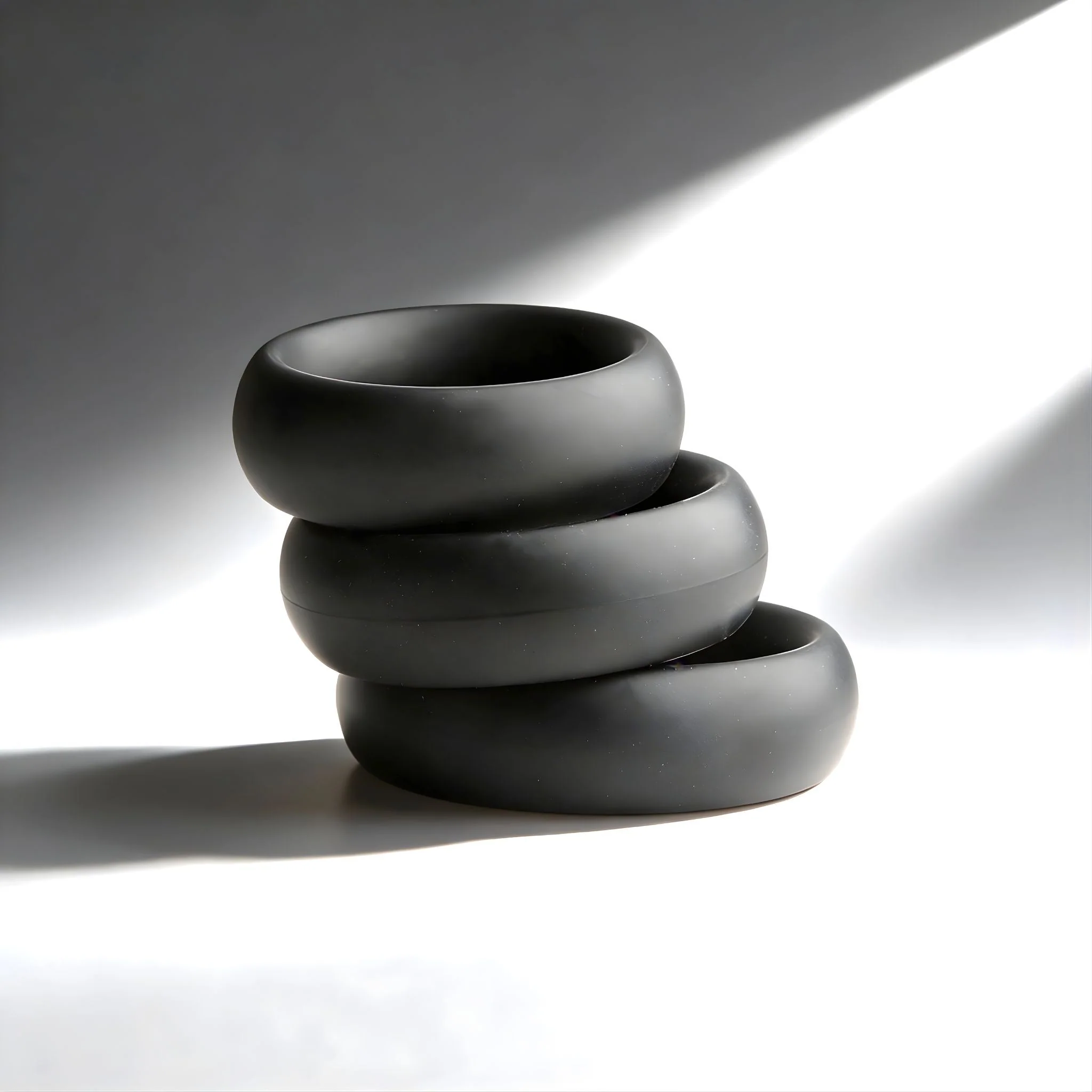 Fat Silicone Cock Ring 3-Pack - Image 4