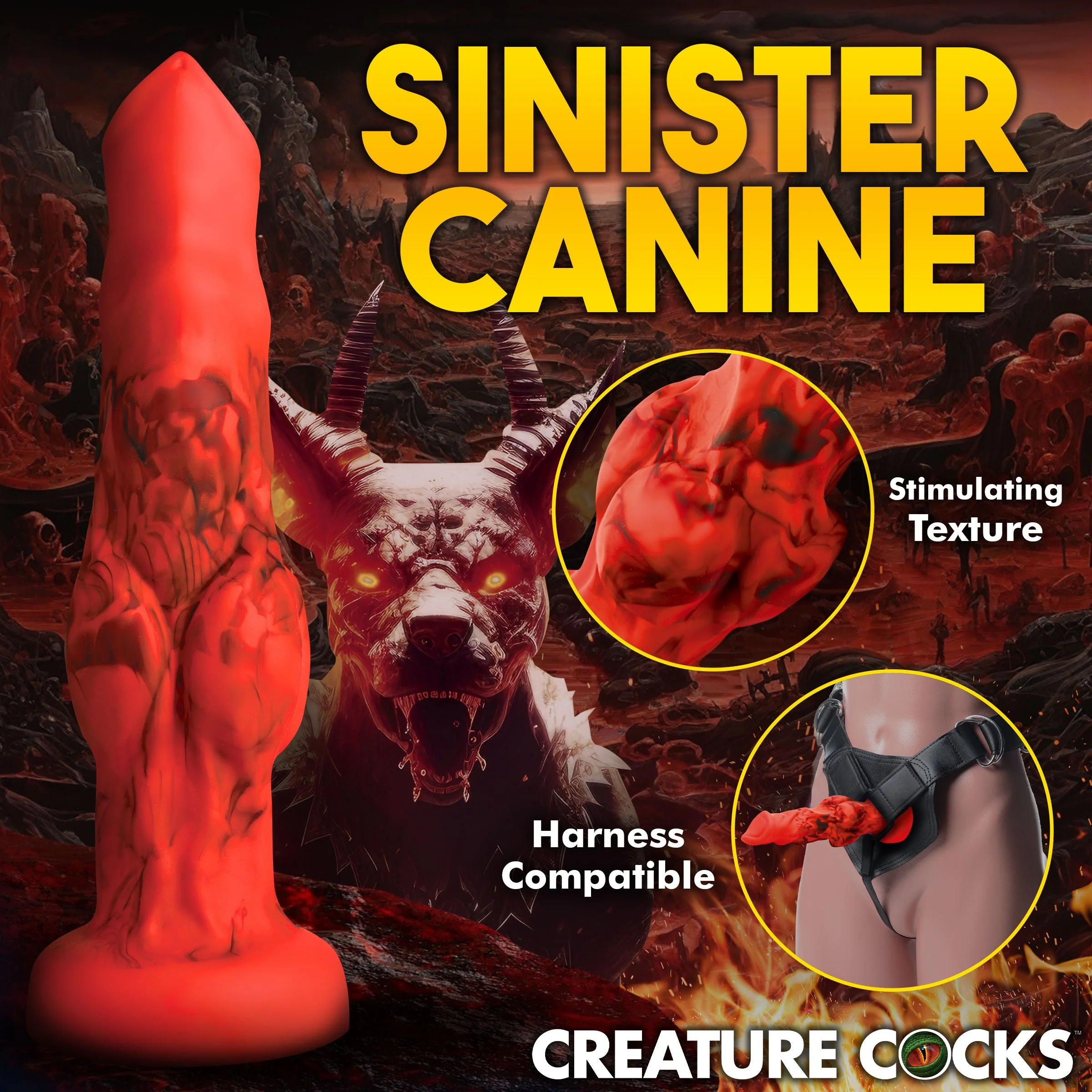 Fire Hound Silicone Dildo - Image 6
