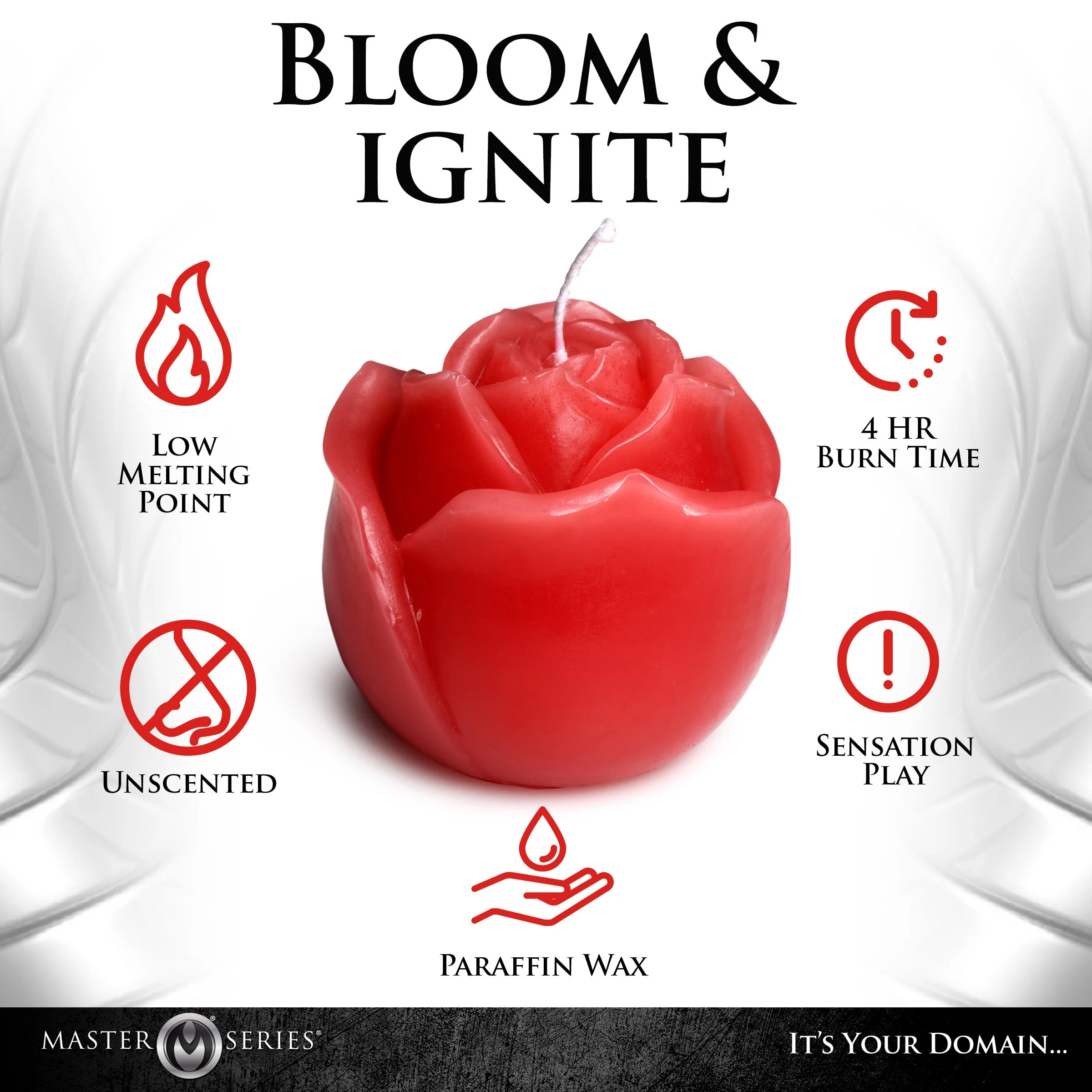 Flaming Rose Drip Candle - Image 5