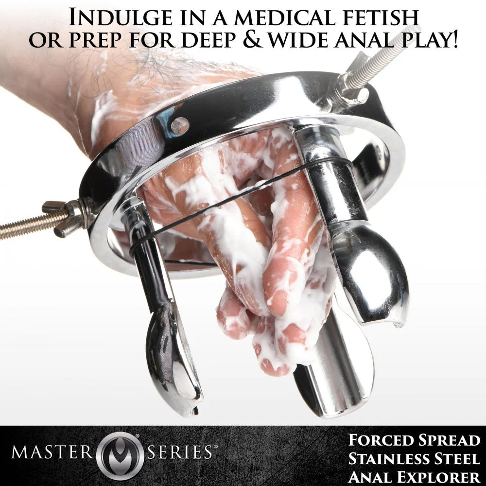 Forced Spread Stainless Steel Anal Explorer - Image 3