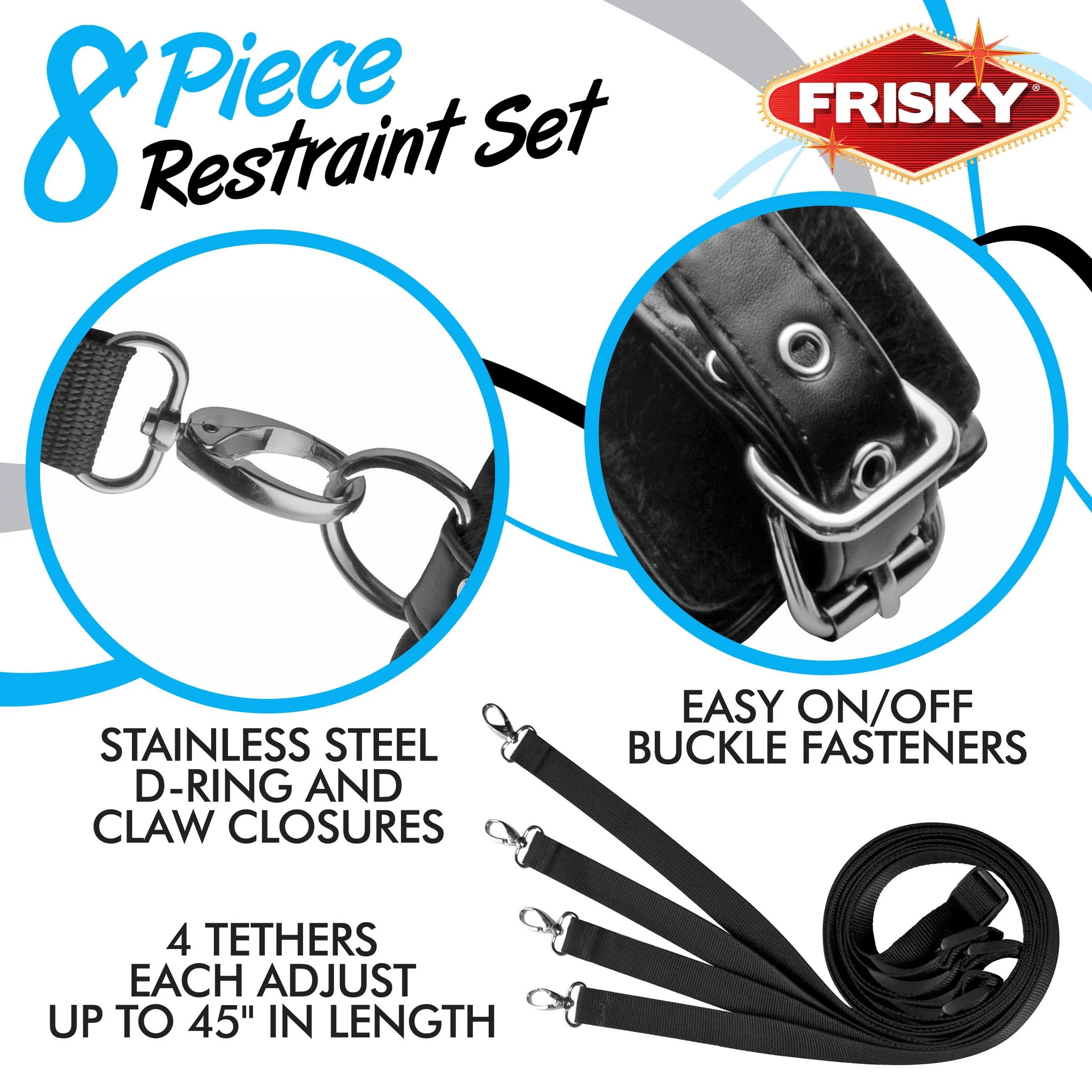 Frisky 8-Piece Restraint Set - Image 5