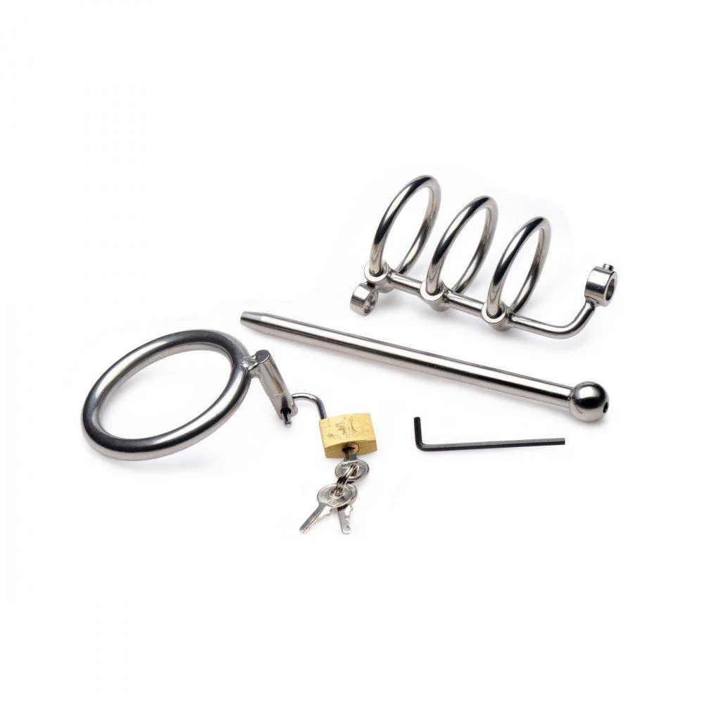 Gates of Hell Stainless Steel Adjustable Cum Through Sound Cage - Image 9