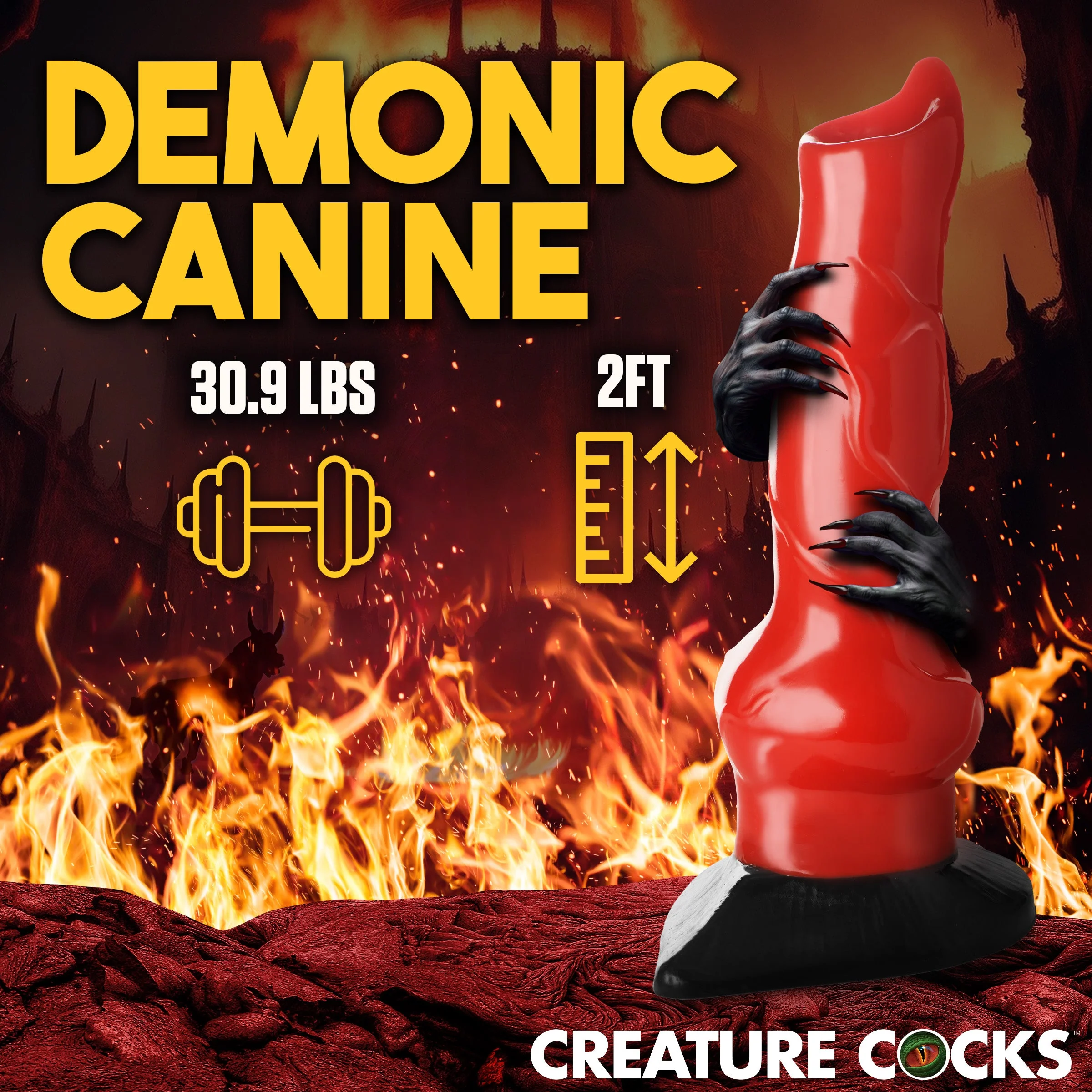 Giant Hell-Hound Canine 2ft Dildo - Image 3