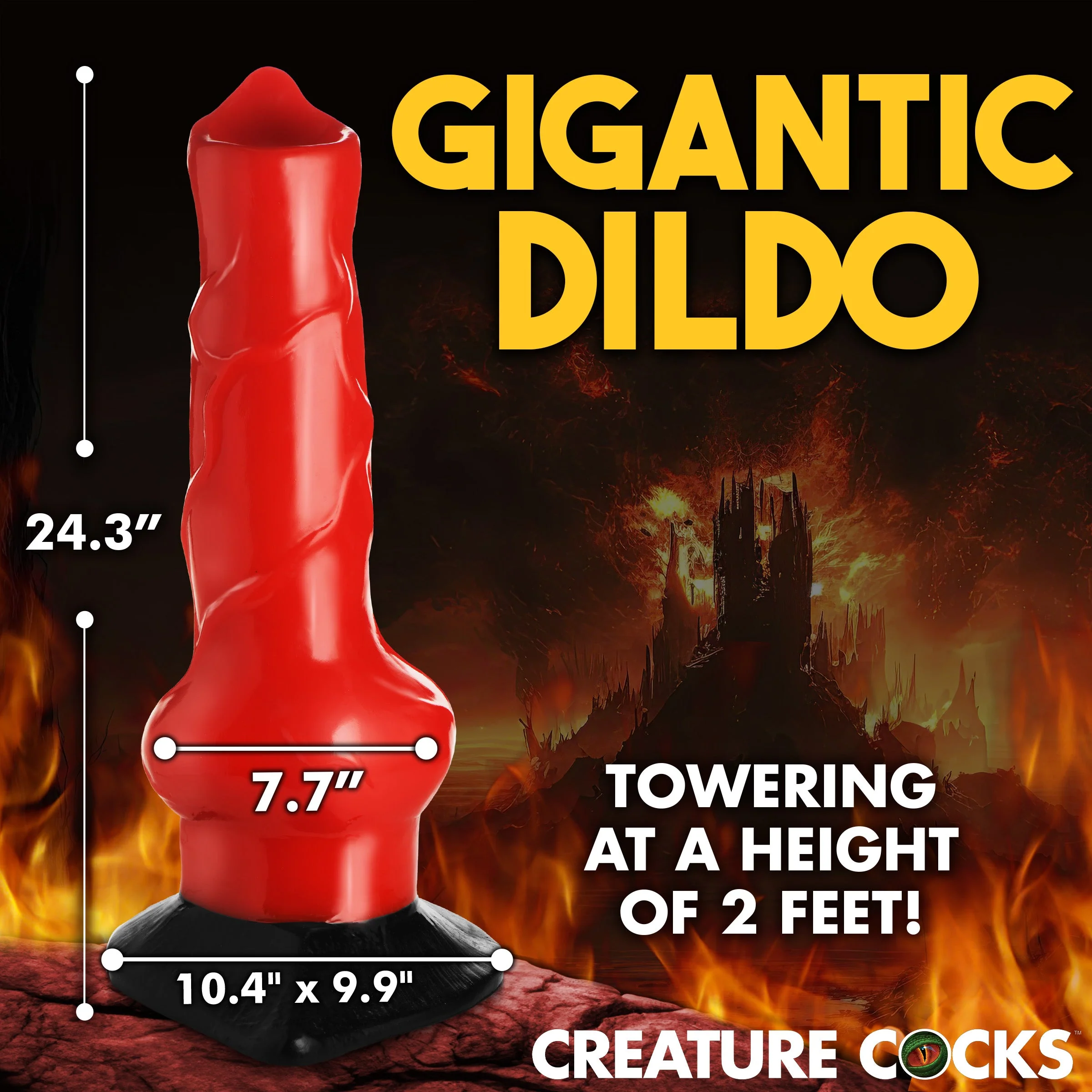 Giant Hell-Hound Canine 2ft Dildo - Image 5