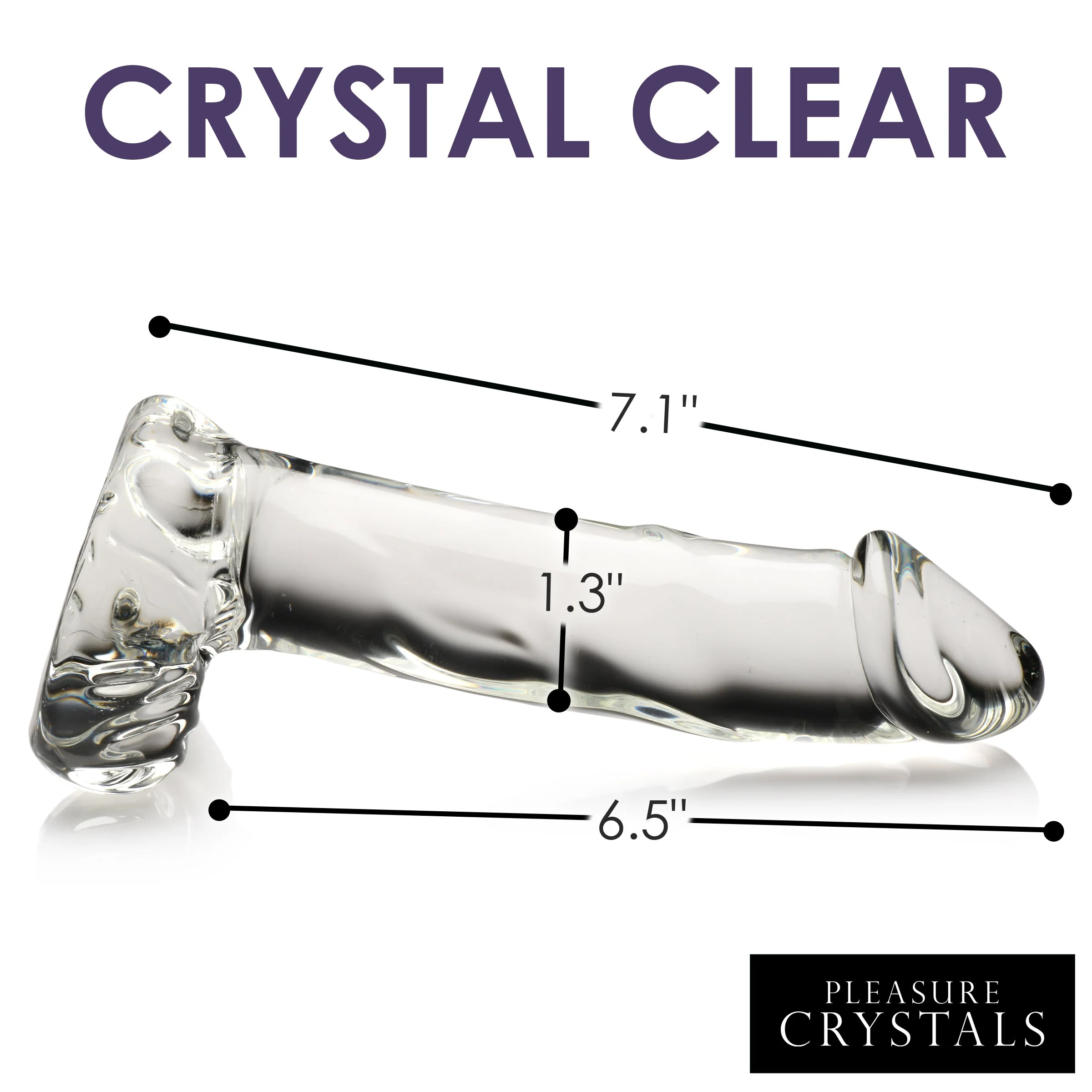 Glass Dildo with Balls - Image 4