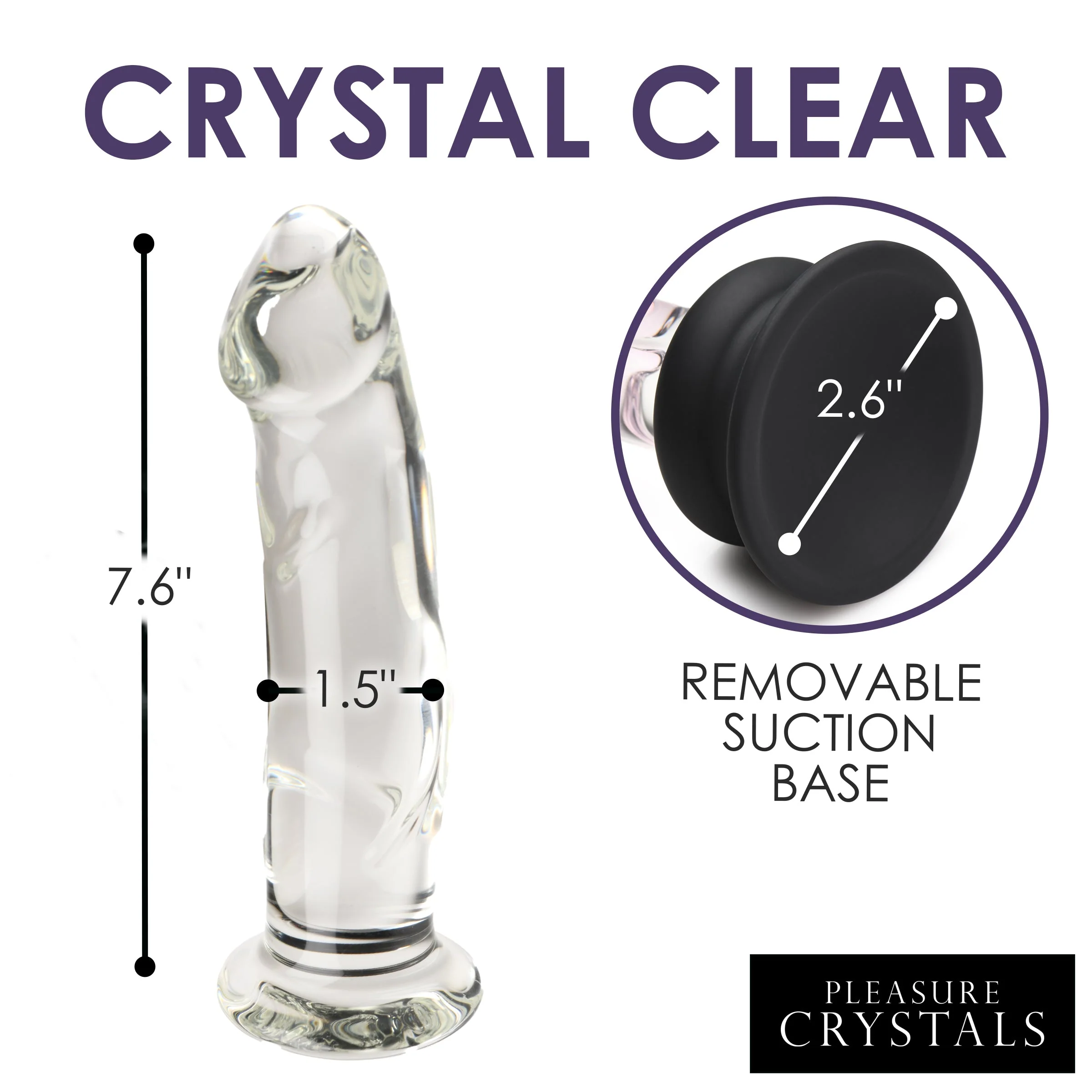 Glass Dildo with Silicone Base - Image 10